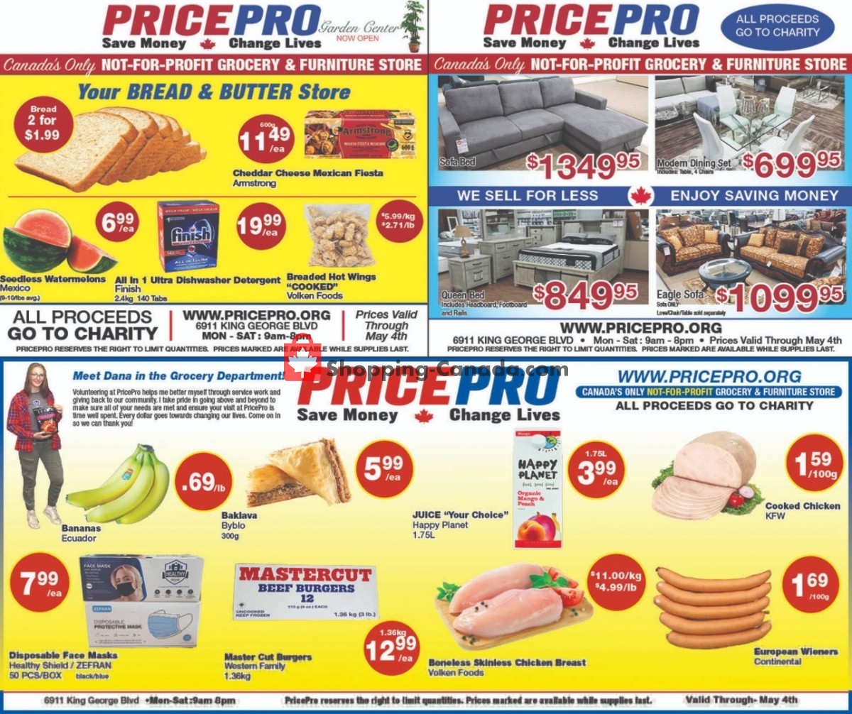 Price Pro flyer from Wednesday April 28, 2021 to Tuesday May 4, 2021 - page 1