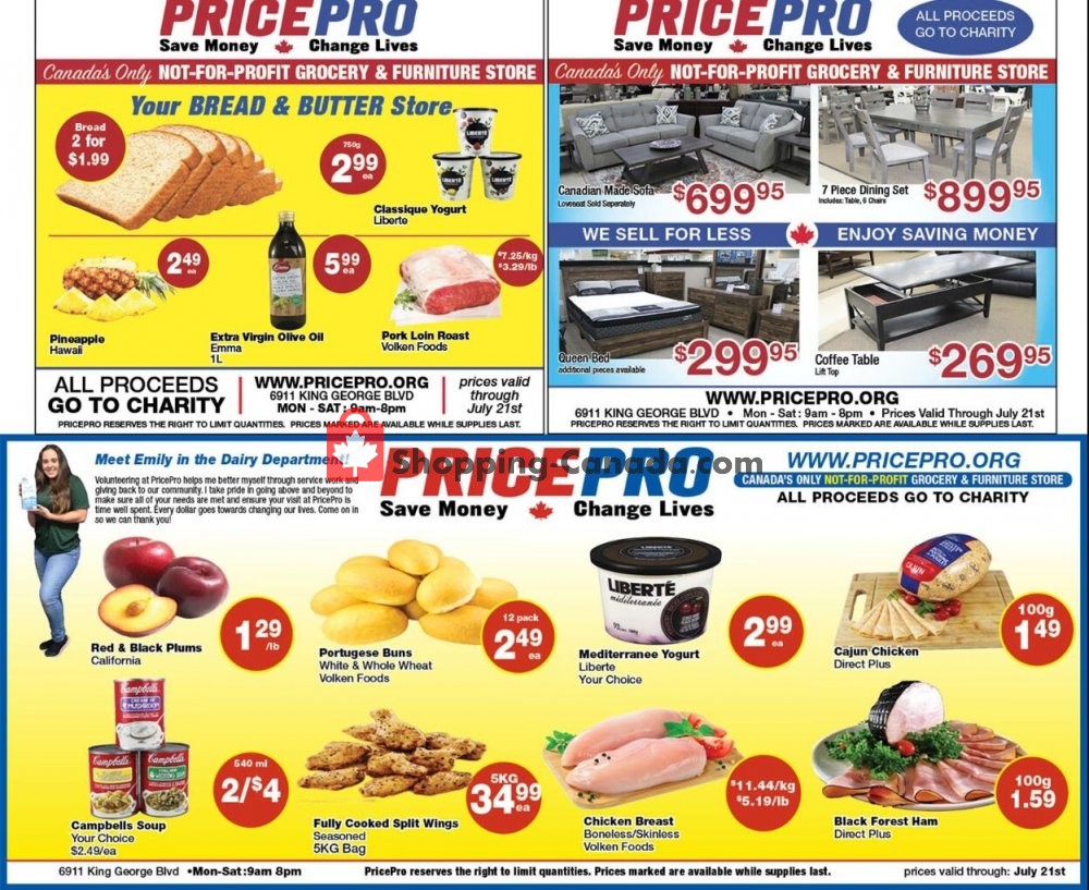 Price Pro flyer from Wednesday July 15, 2020 to Tuesday July 21, 2020 - page 1