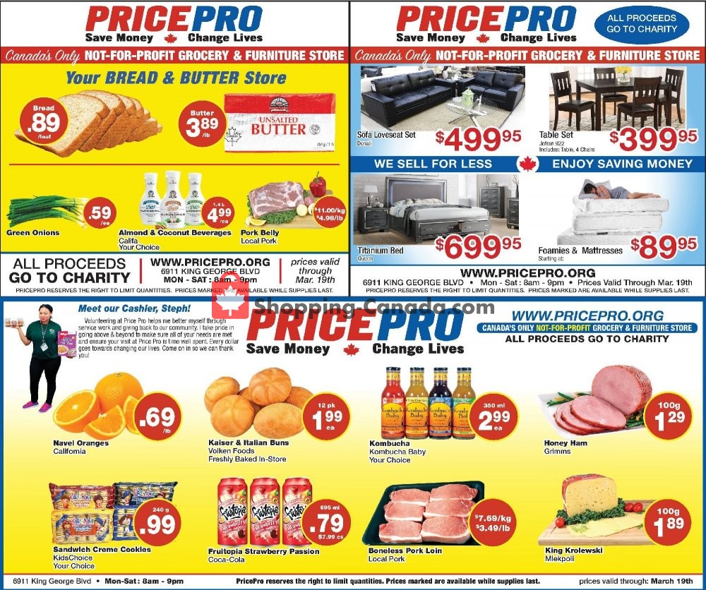 Price Pro flyer from Wednesday March 13, 2019 to Tuesday March 19, 2019 - page 1