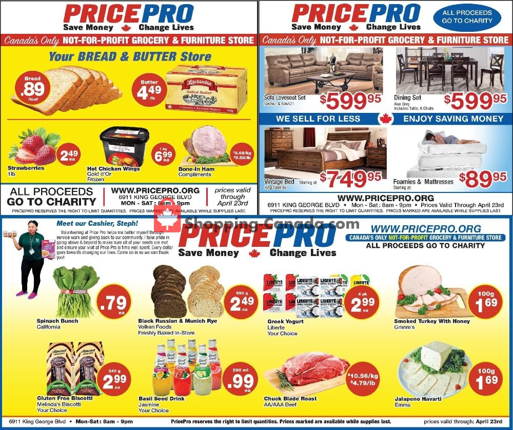 Price Pro flyer from Wednesday April 17, 2019 to Tuesday April 23, 2019 - page 1