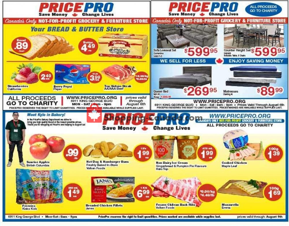 Price Pro flyer from Wednesday July 31, 2019 to Tuesday August 6, 2019 - page 1