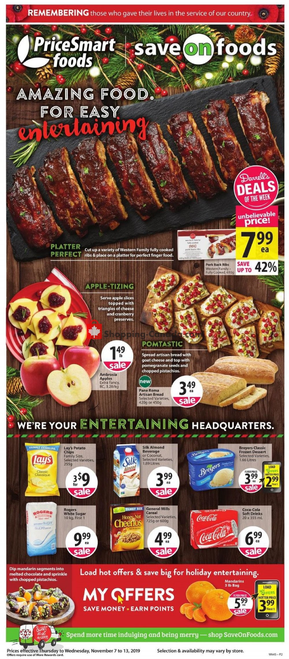PriceSmart Foods flyer from Thursday November 7, 2019 to Wednesday November 13, 2019 - page 1