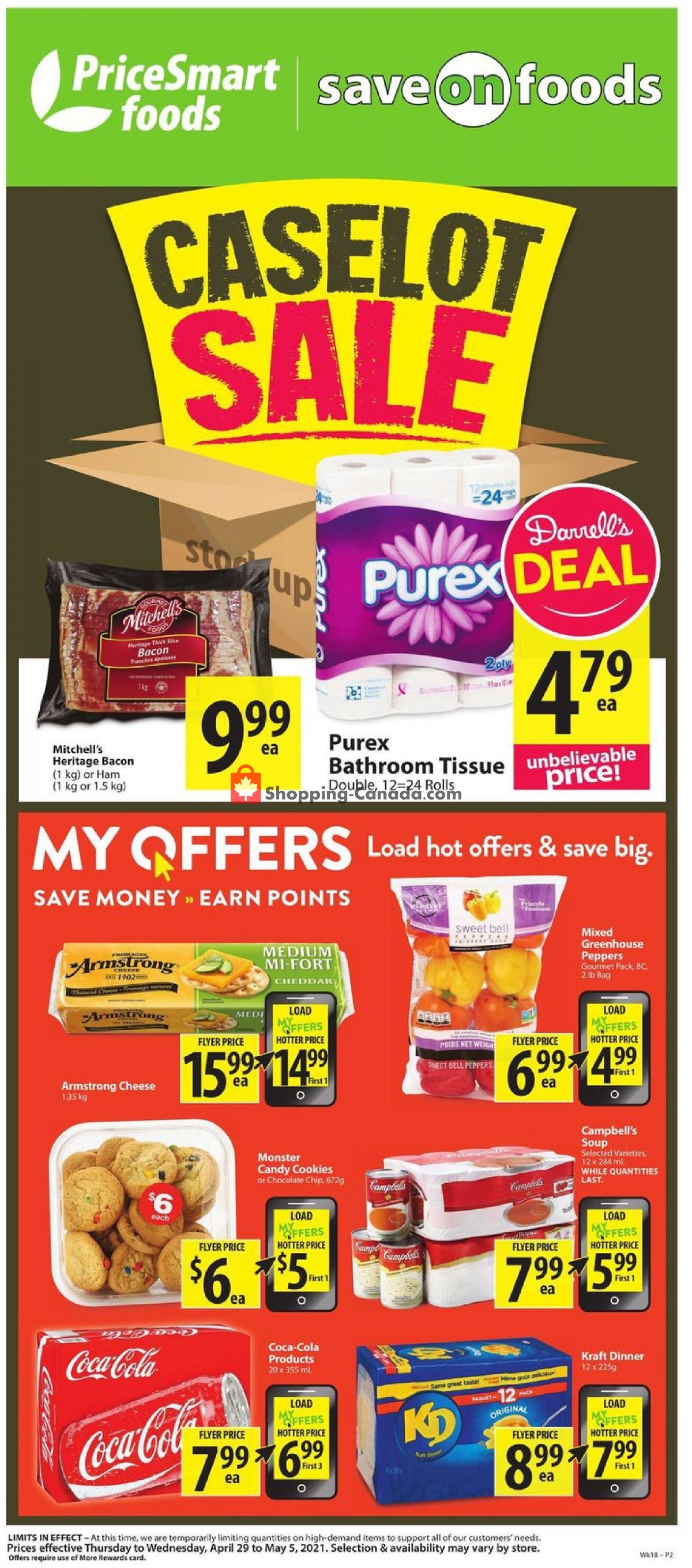 PriceSmart Foods flyer from Thursday April 29, 2021 to Wednesday May 5, 2021 - page 1