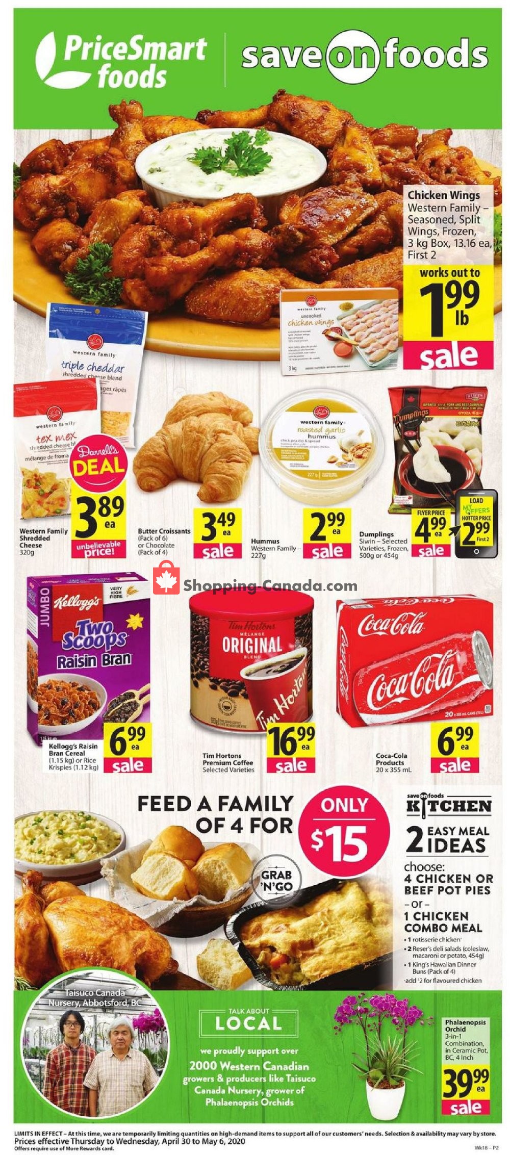 PriceSmart Foods flyer from Thursday April 30, 2020 to Wednesday May 6, 2020 - page 1