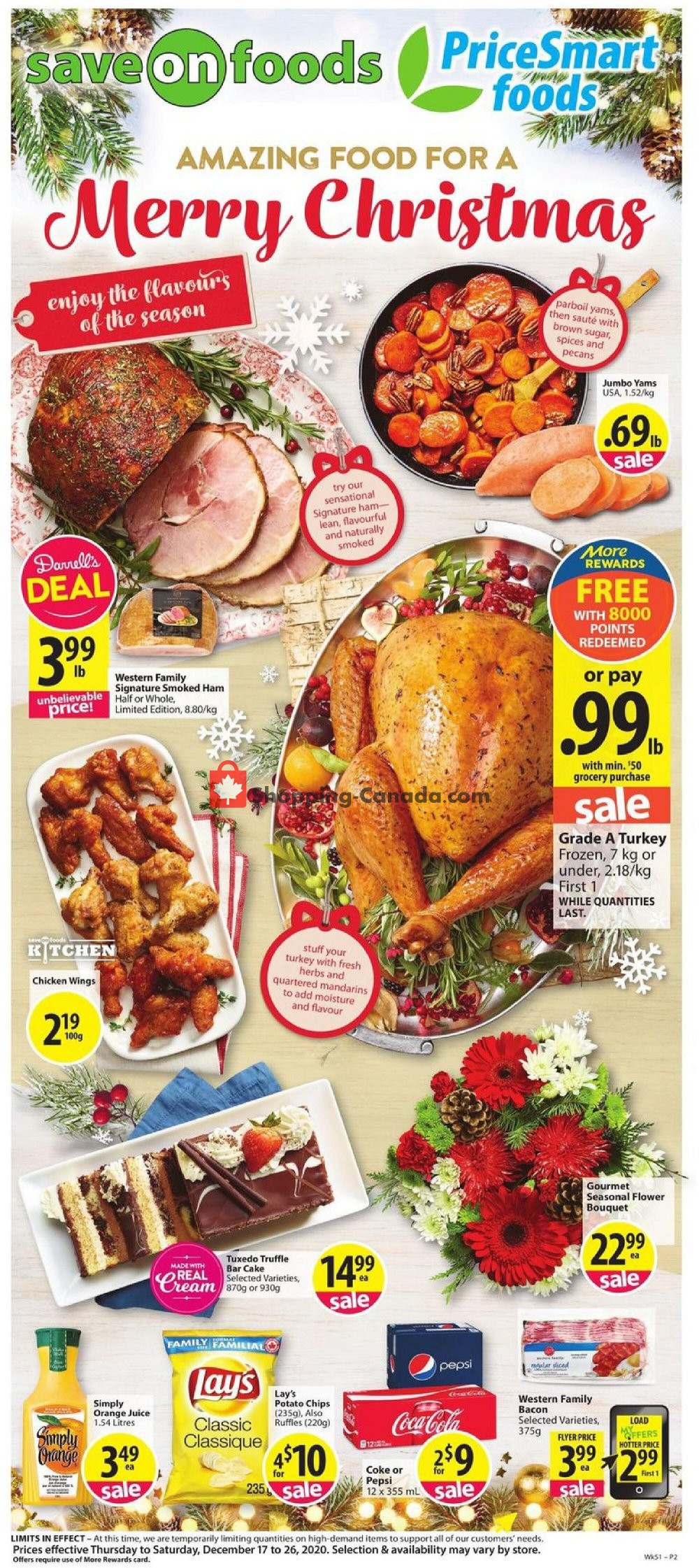 PriceSmart Foods flyer from Thursday December 17, 2020 to Saturday December 26, 2020 - page 1