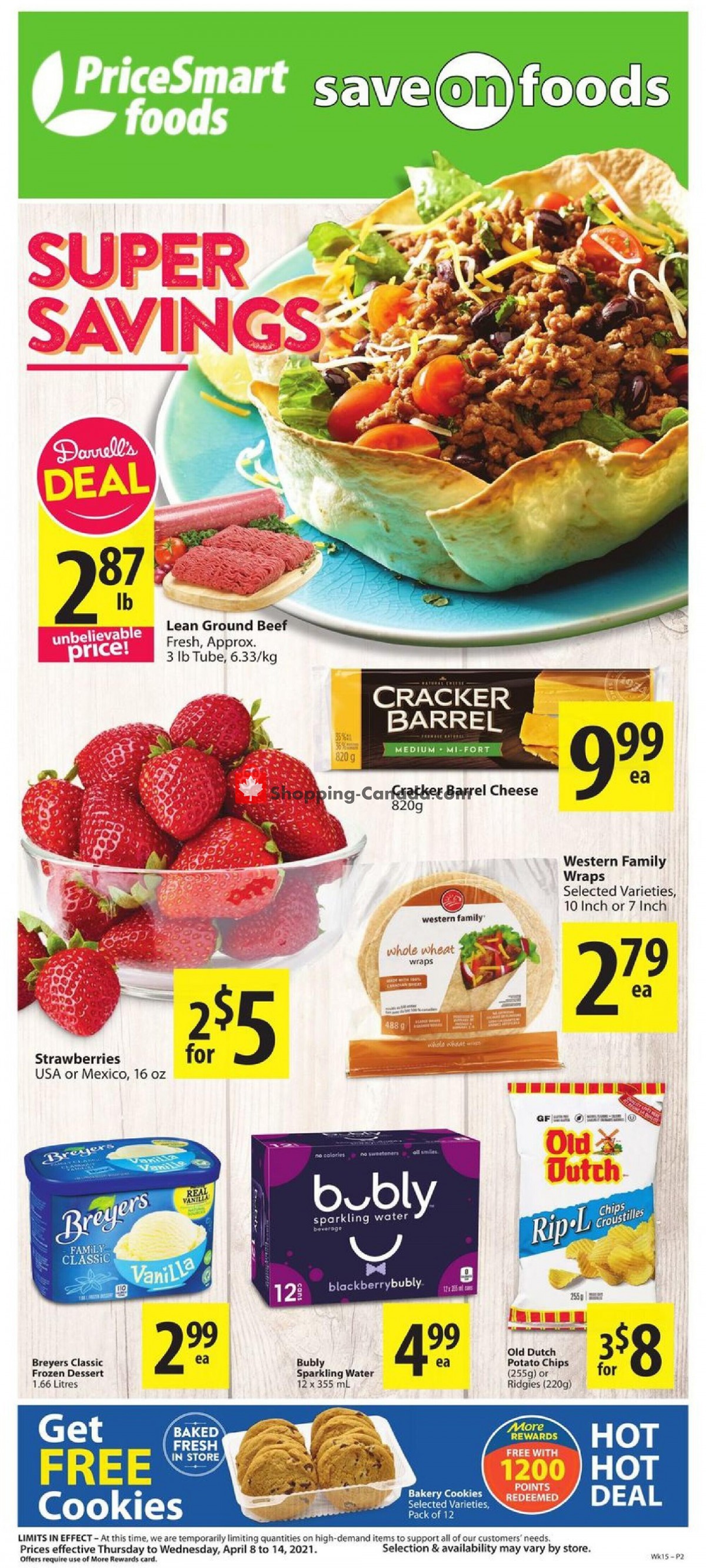 PriceSmart Foods flyer from Thursday April 8, 2021 to Wednesday April 14, 2021 - page 1