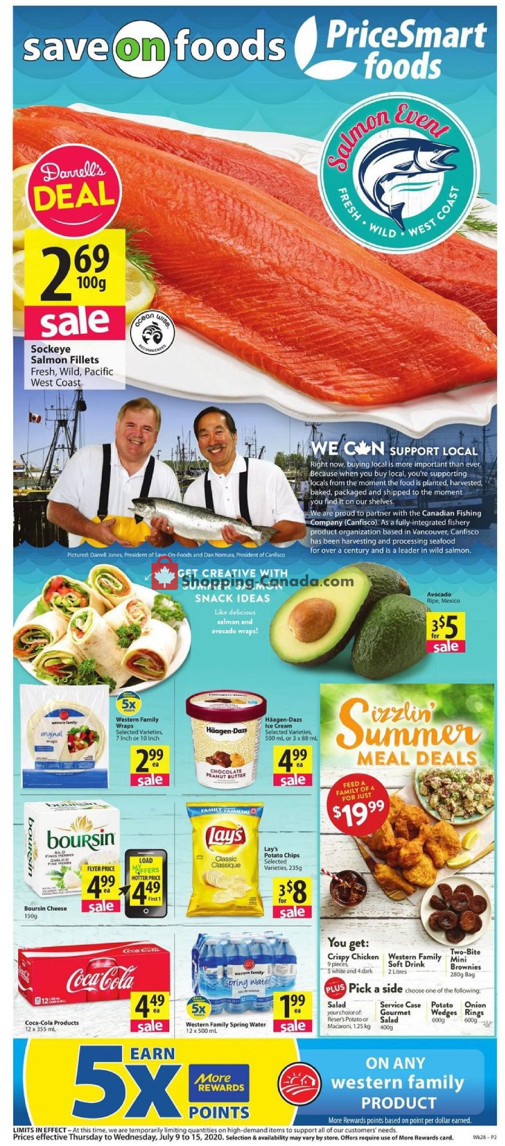 PriceSmart Foods flyer from Thursday July 9, 2020 to Wednesday July 15, 2020 - page 1