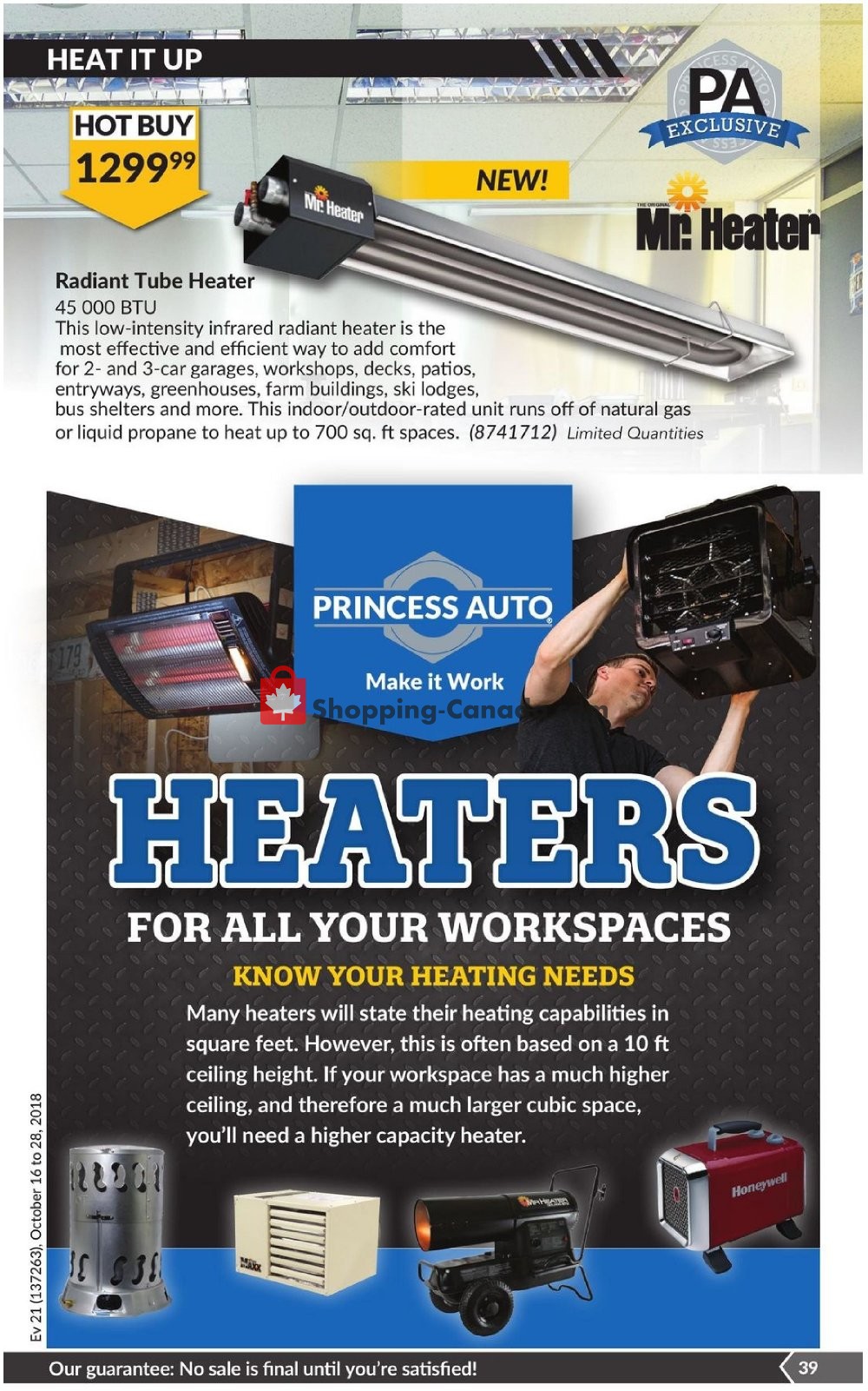 Princess Auto flyer from Tuesday October 16, 2018 to Sunday October 28, 2018 - page 40