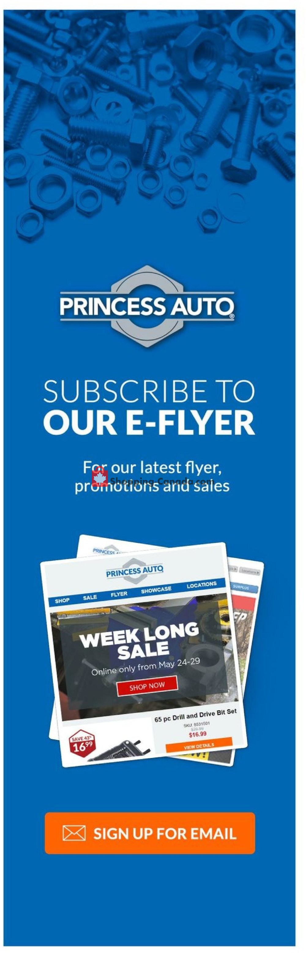 Princess Auto Canada, flyer (2 week Sale) September 18 September