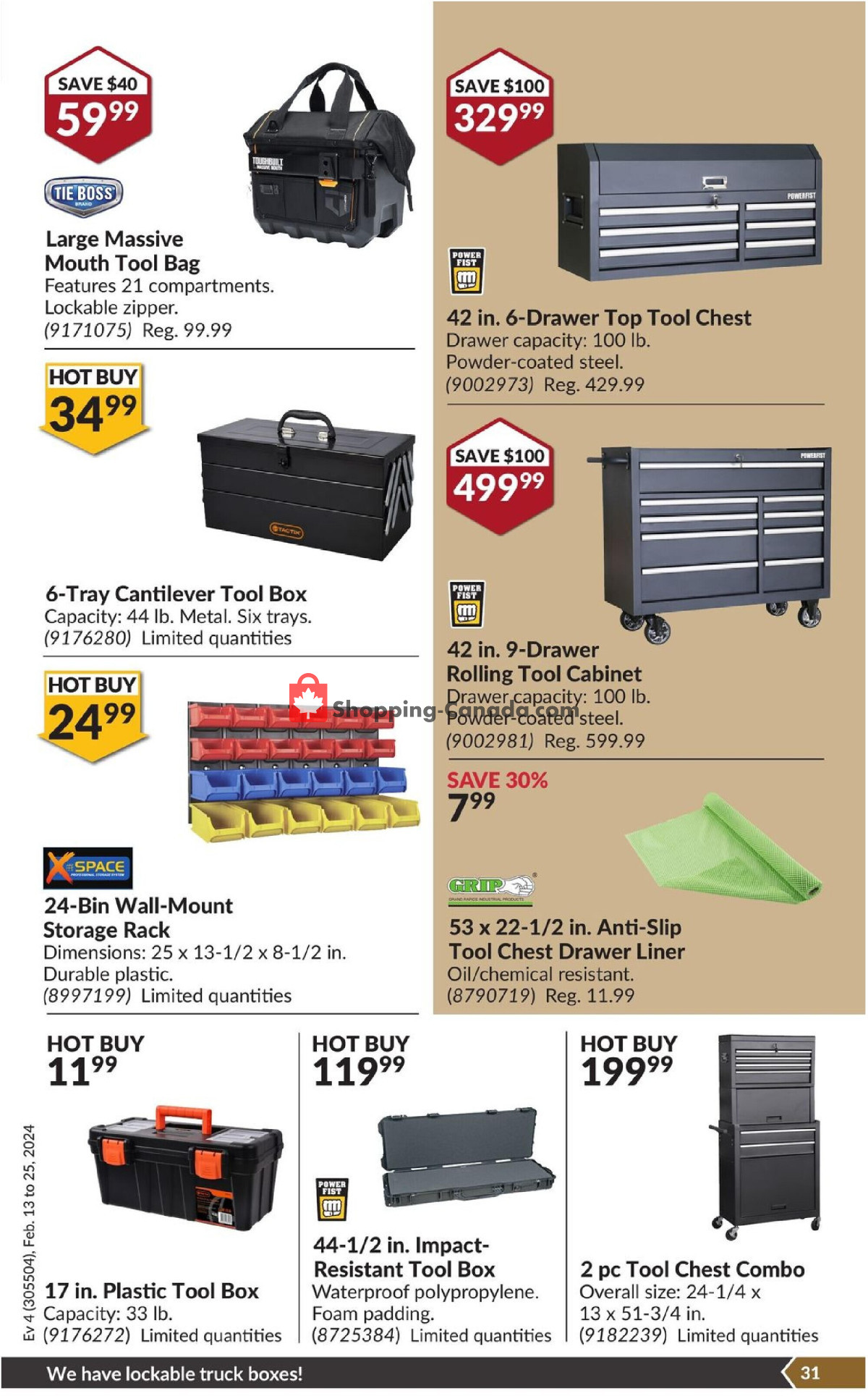 Princess Auto flyer from Tuesday February 13, 2024 to Sunday February 25, 2024 - page 36