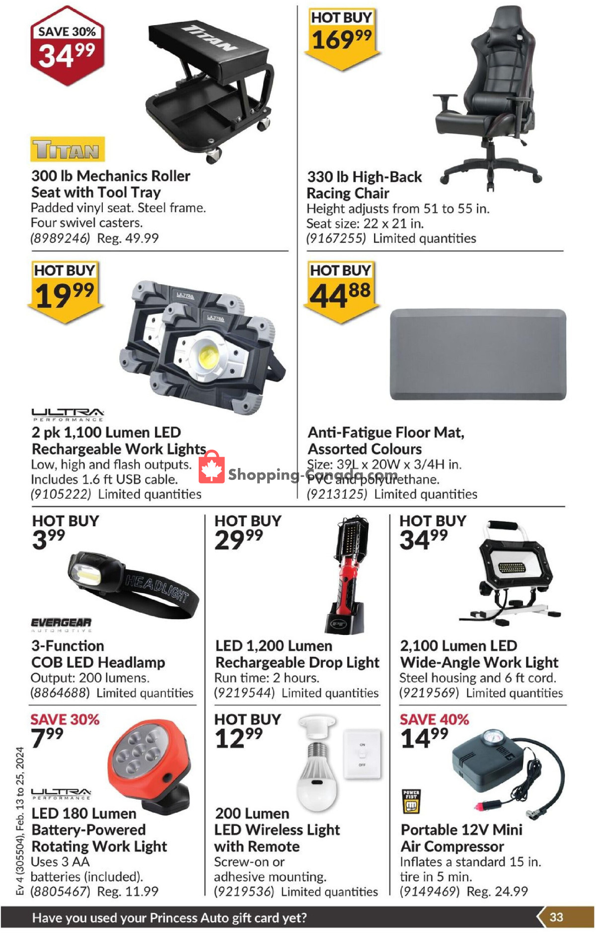 Princess Auto flyer from Tuesday February 13, 2024 to Sunday February 25, 2024 - page 38