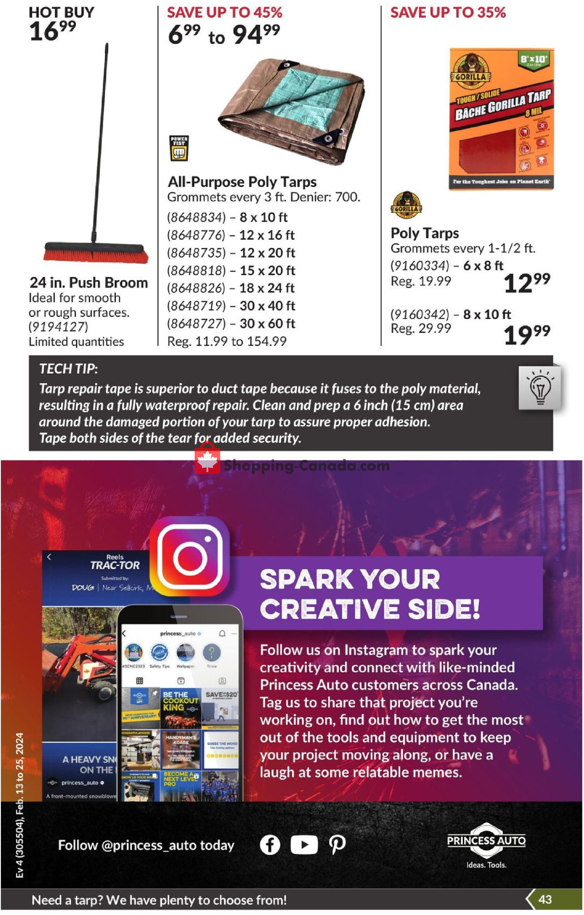 Princess Auto flyer from Tuesday February 13, 2024 to Sunday February 25, 2024 - page 48