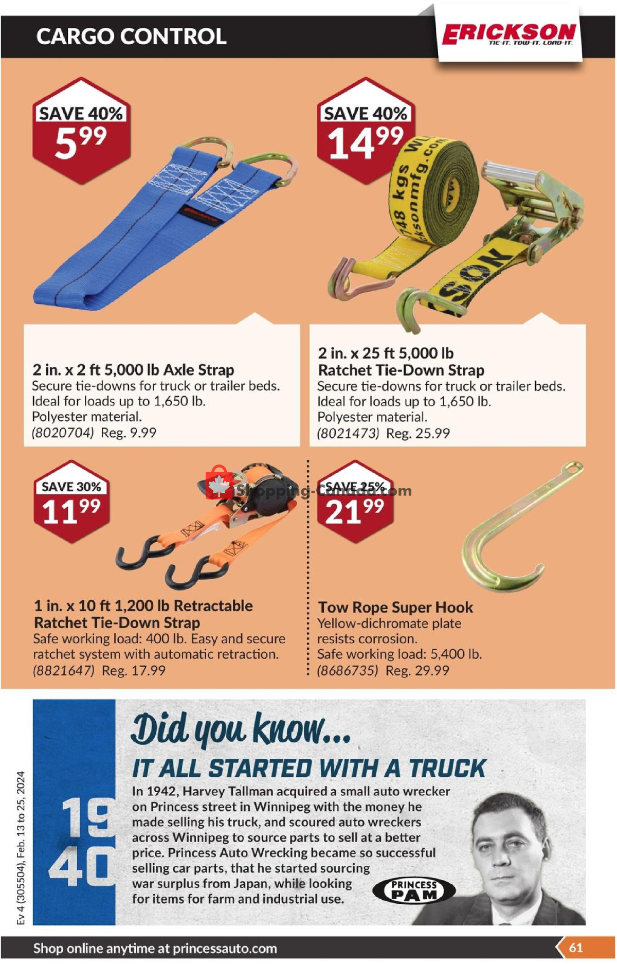 Princess Auto flyer from Tuesday February 13, 2024 to Sunday February 25, 2024 - page 66