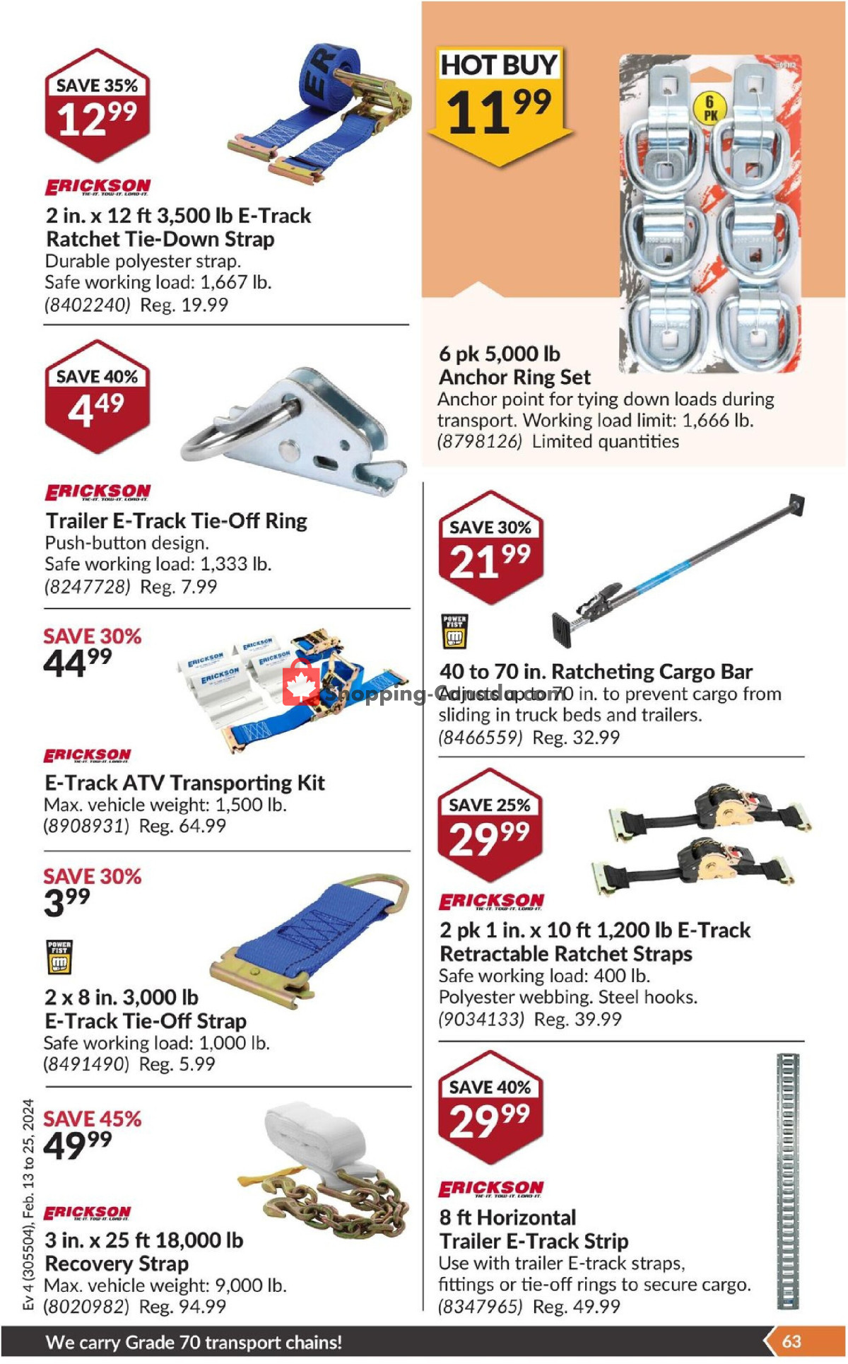 Princess Auto flyer from Tuesday February 13, 2024 to Sunday February 25, 2024 - page 68