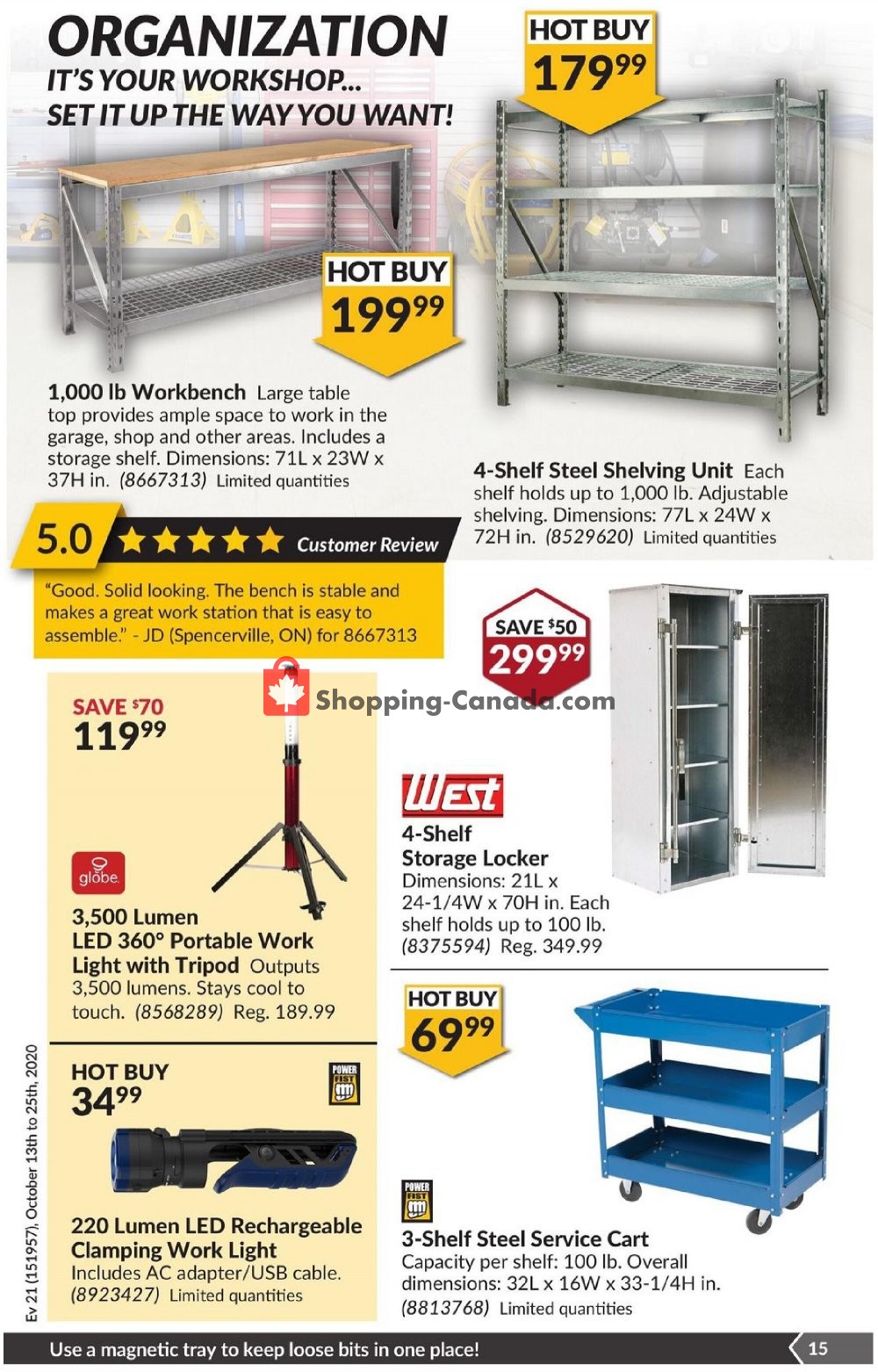 Princess Auto flyer from Tuesday October 13, 2020 to Sunday October 25, 2020 - page 21