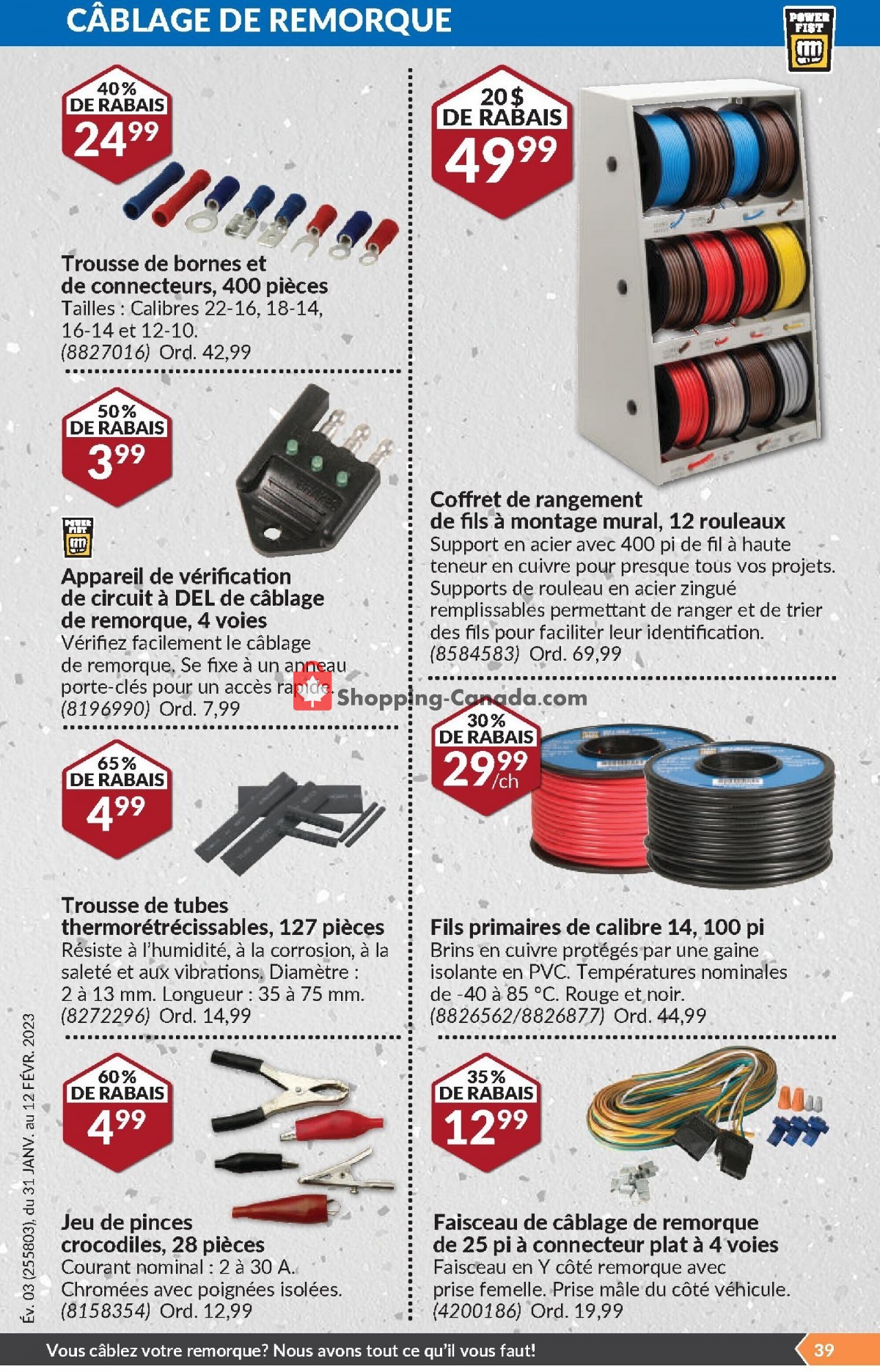 Princess Auto Canada, flyer (Attaquez Votre Liste Des Choses A Faire! QC) January 31