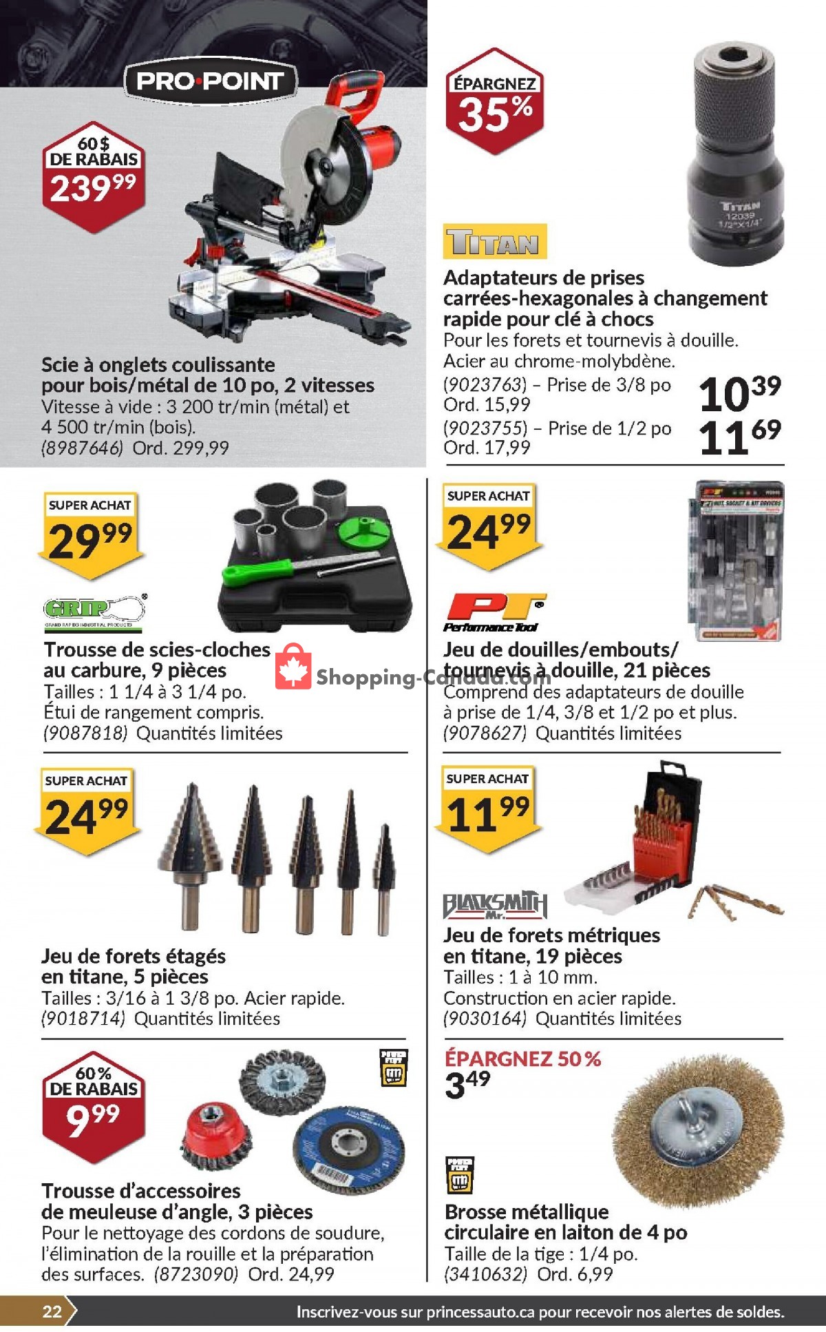 Princess Auto Canada, Flyer - (Bien Equipe Pour L'Hiver - Qc): February ...