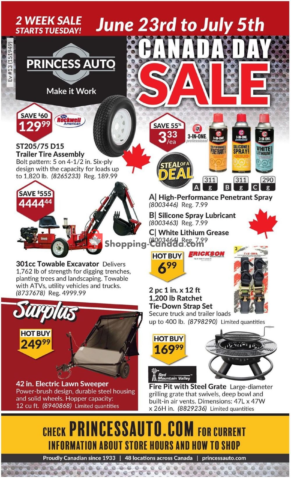 Princess Auto Canada, flyer (Canada Day Sale ON) June 23 July 5