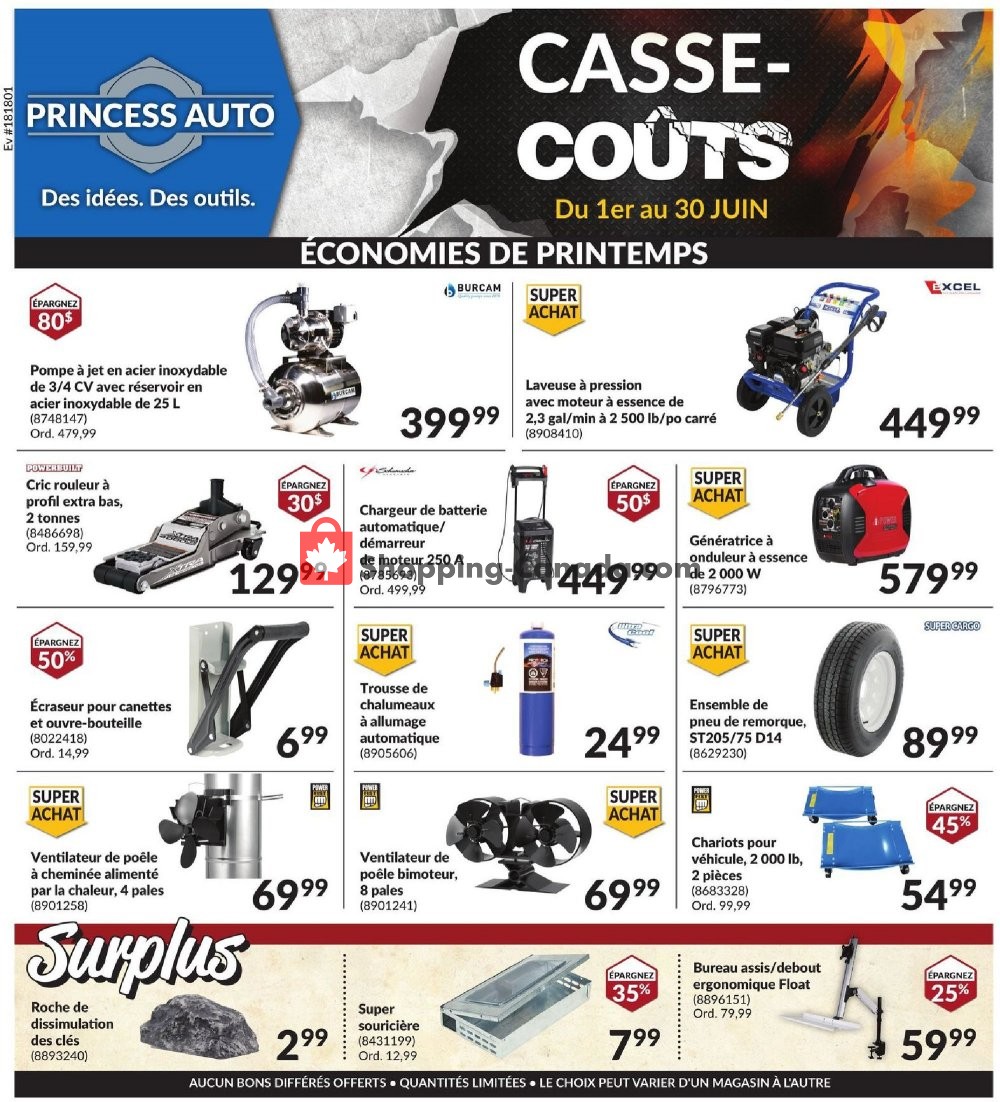 Princess Auto flyer from Monday June 1, 2020 to Tuesday June 30, 2020 - page 1