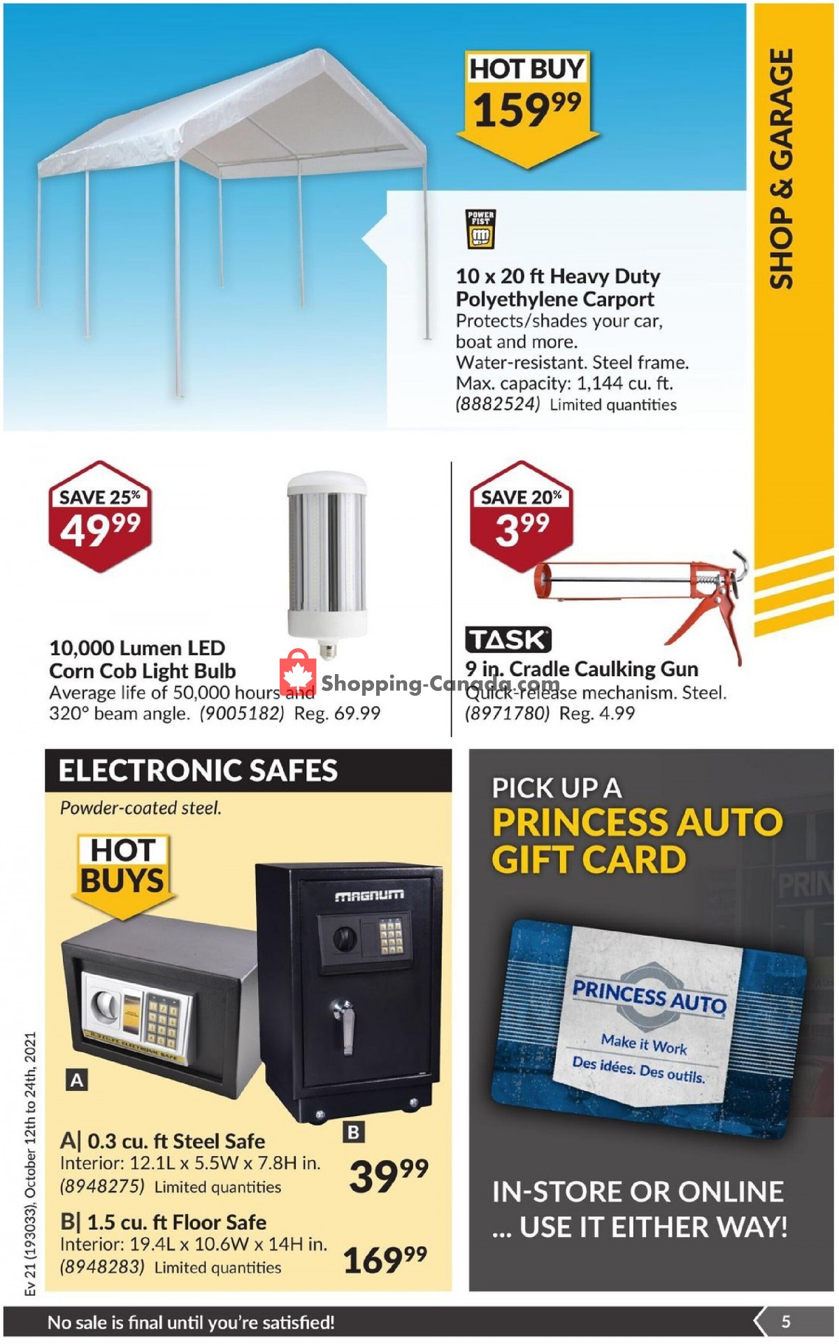 Princess Auto flyer from Tuesday October 12, 2021 to Sunday October 24, 2021 - page 14