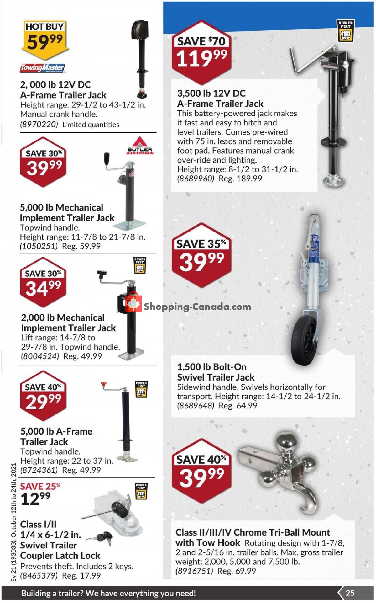 Princess Auto flyer from Tuesday October 12, 2021 to Sunday October 24, 2021 - page 34