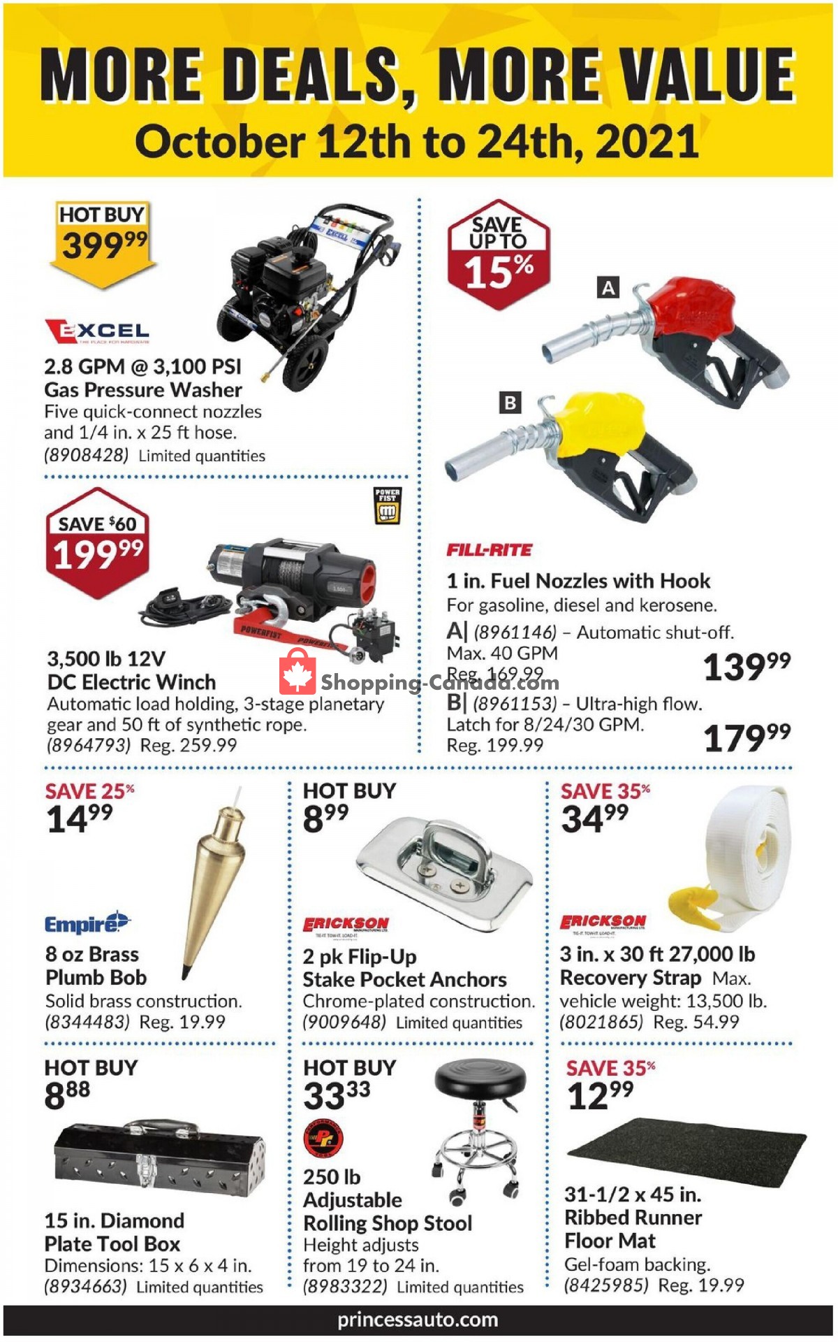 Princess Auto flyer from Tuesday October 12, 2021 to Sunday October 24, 2021 - page 71