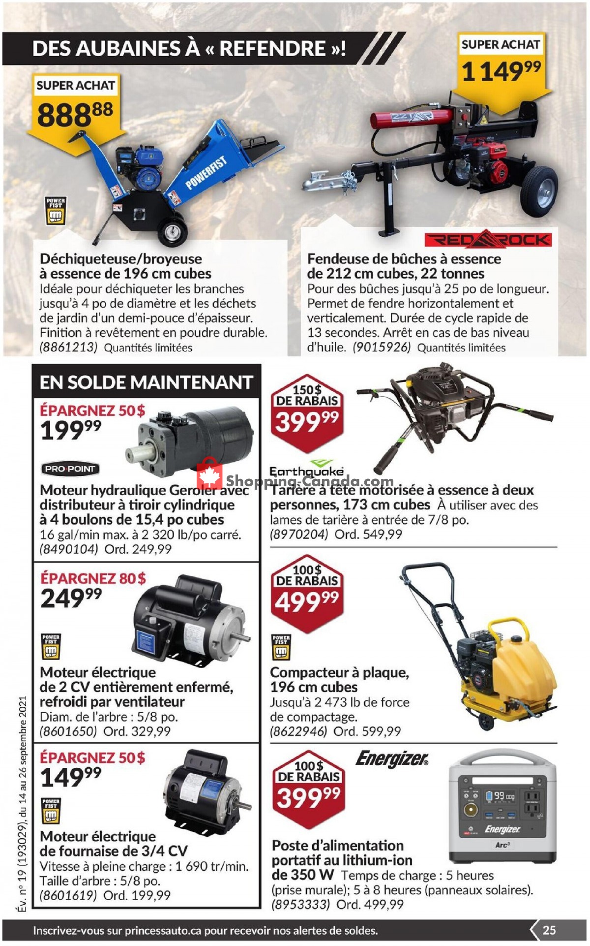 Princess Auto flyer from Tuesday September 14, 2021 to Sunday September 26, 2021 - page 33