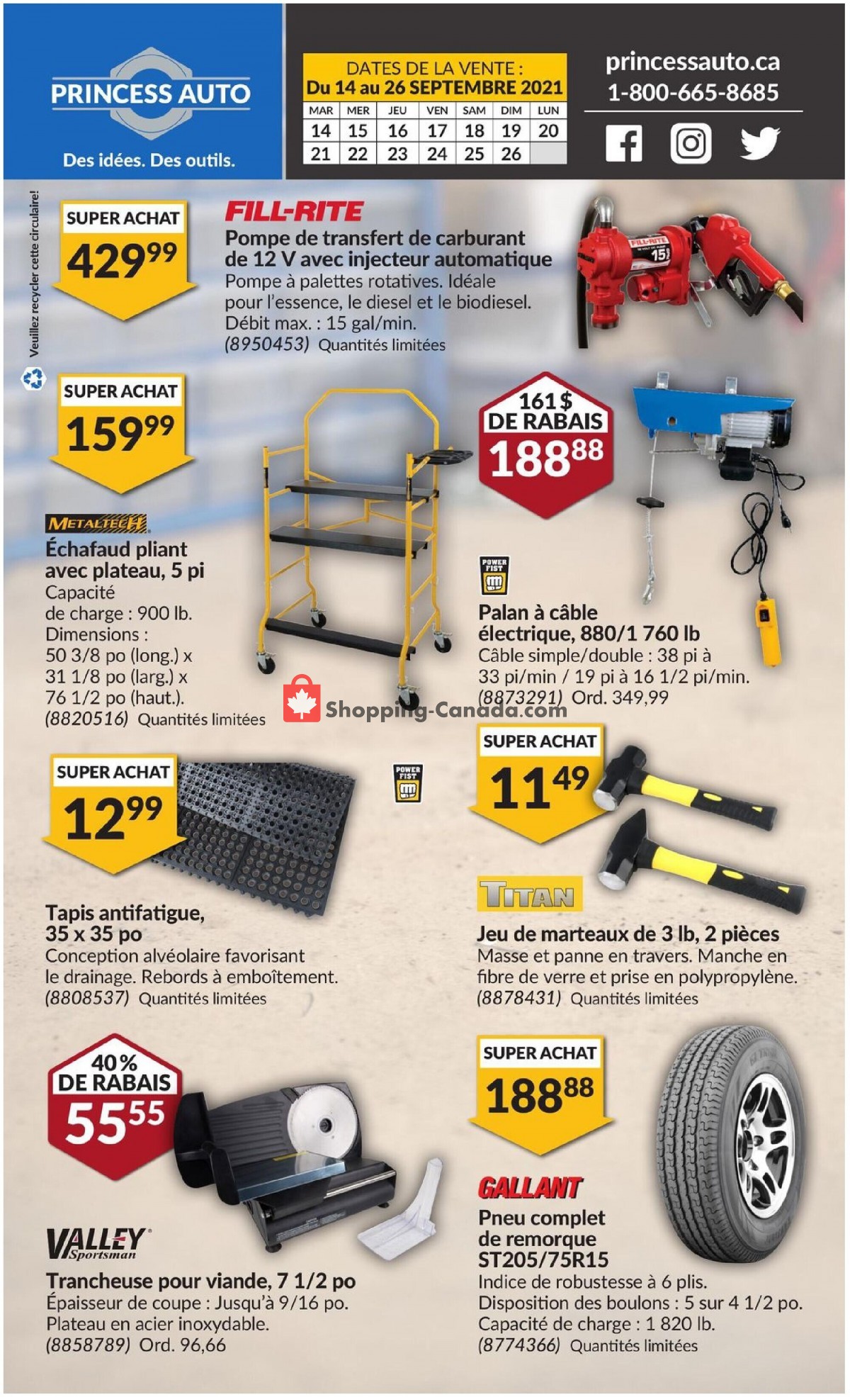 Princess Auto flyer from Tuesday September 14, 2021 to Sunday September 26, 2021 - page 4