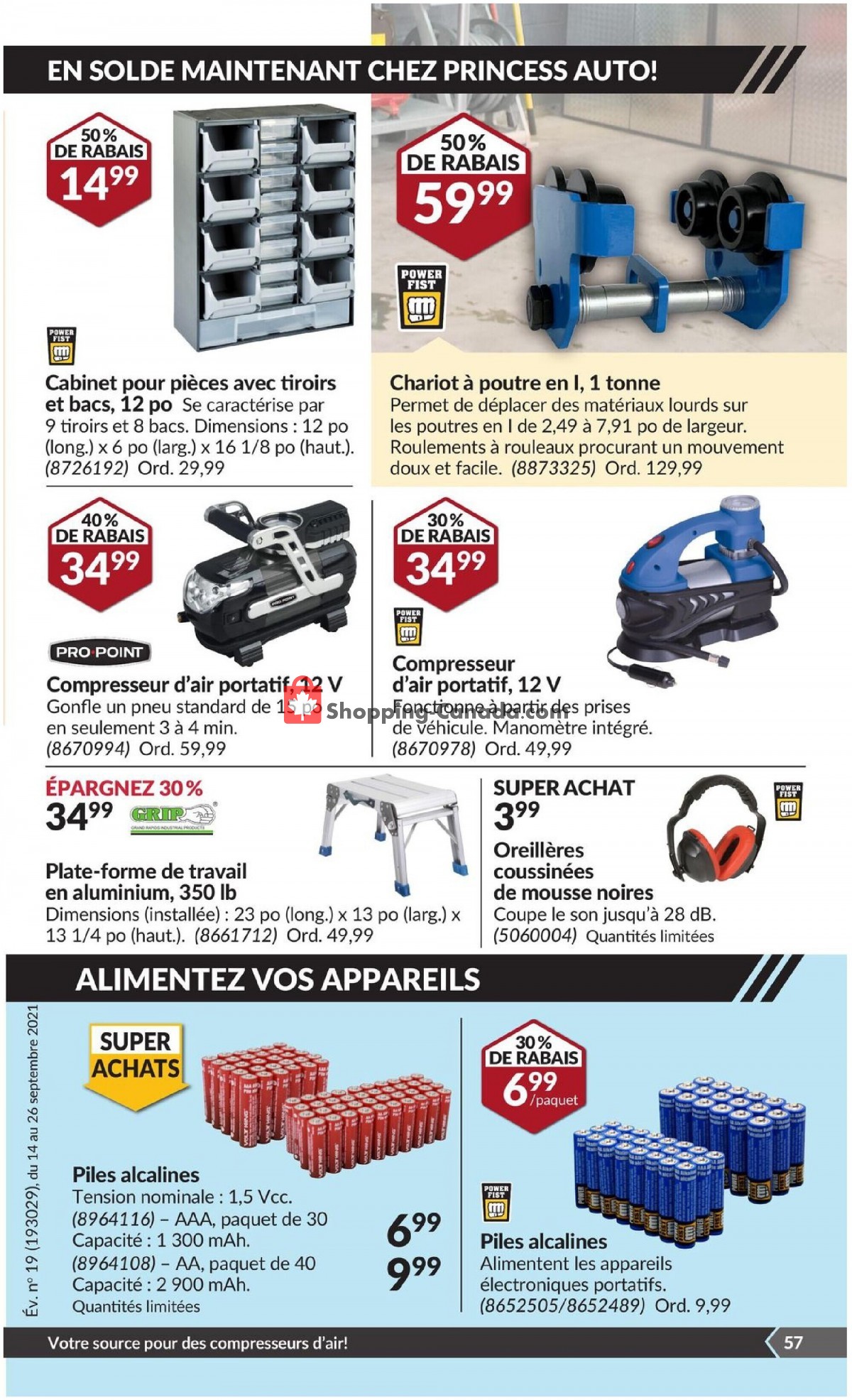 Princess Auto flyer from Tuesday September 14, 2021 to Sunday September 26, 2021 - page 65