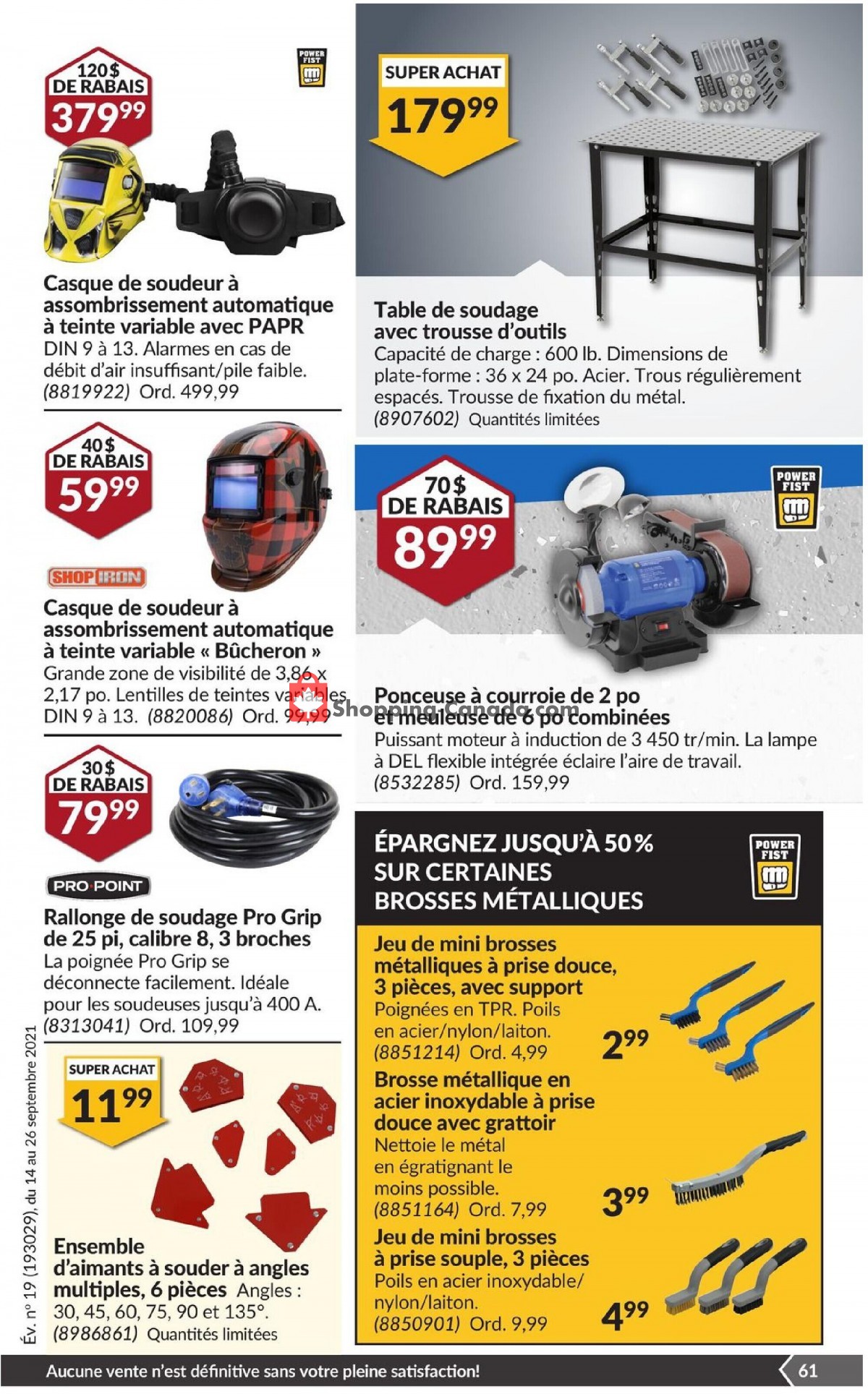 Princess Auto flyer from Tuesday September 14, 2021 to Sunday September 26, 2021 - page 69
