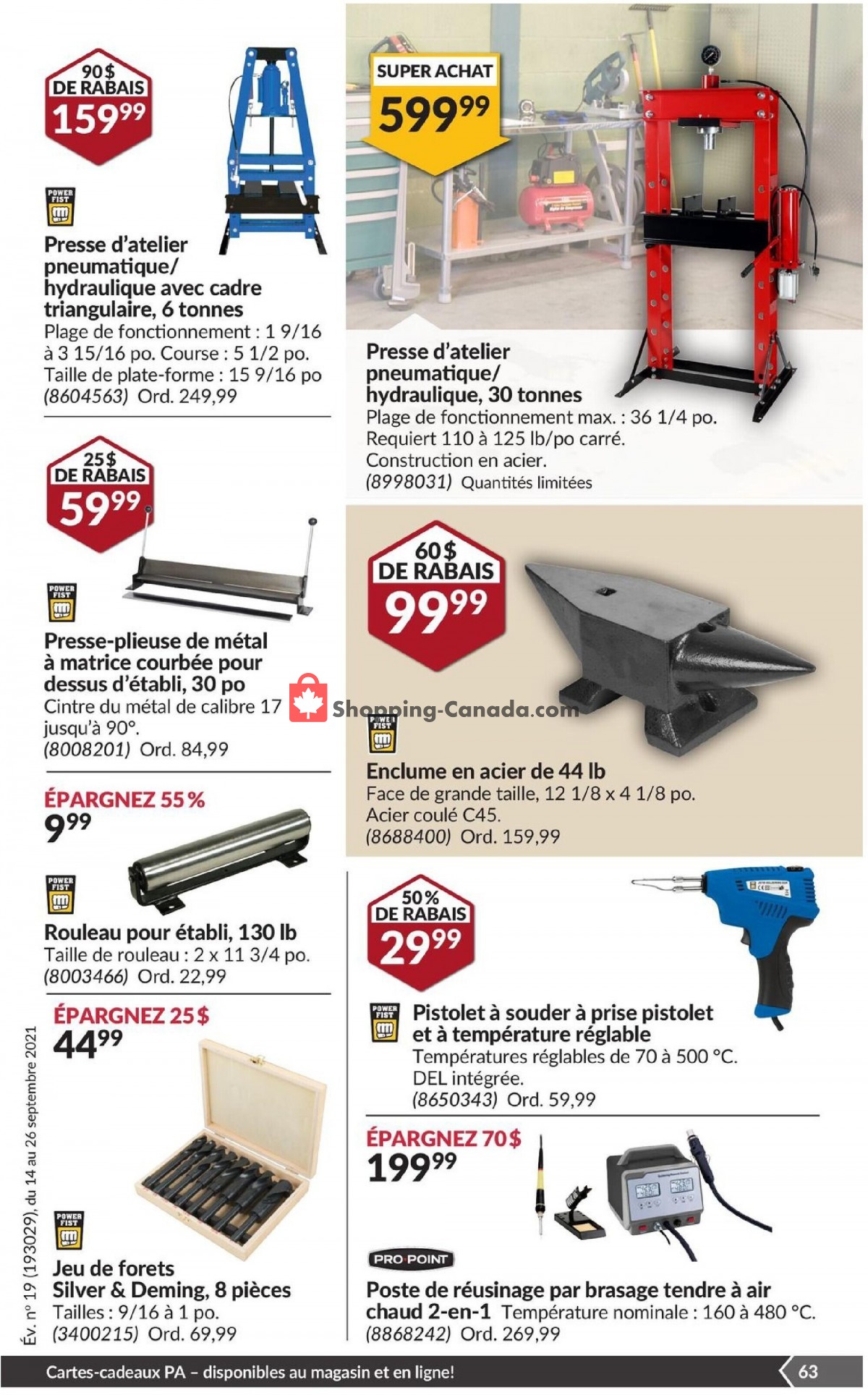 Princess Auto flyer from Tuesday September 14, 2021 to Sunday September 26, 2021 - page 71