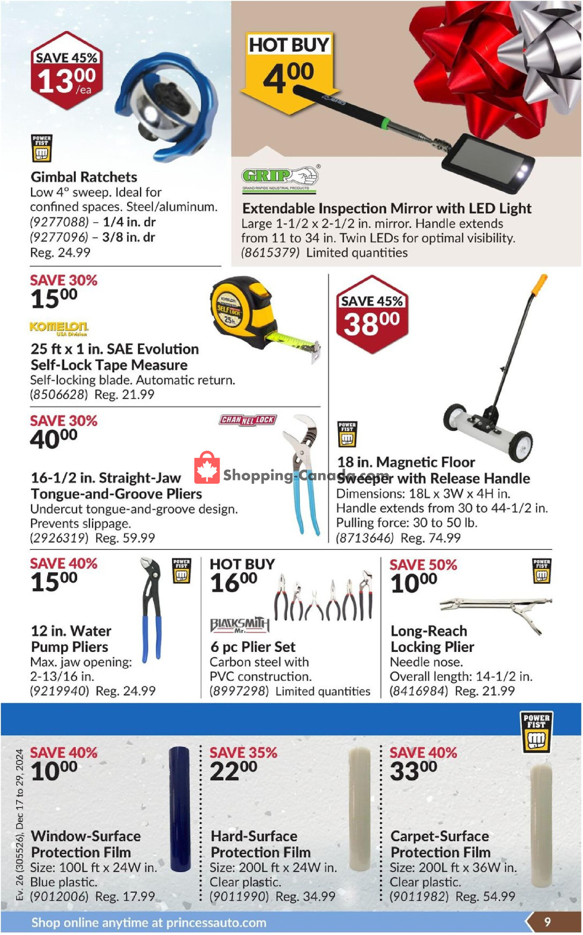 Princess Auto flyer from Tuesday December 17, 2024 to Sunday December 29, 2024 - page 14