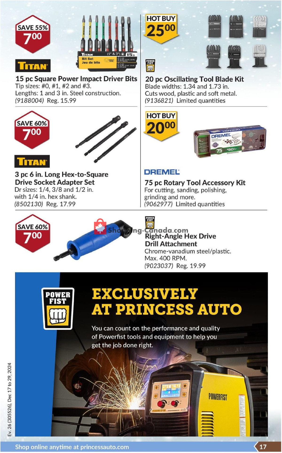 Princess Auto flyer from Tuesday December 17, 2024 to Sunday December 29, 2024 - page 22