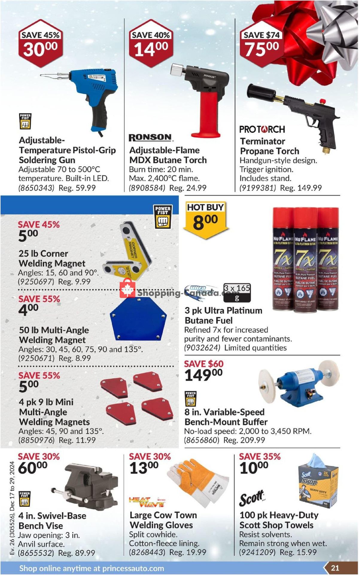 Princess Auto flyer from Tuesday December 17, 2024 to Sunday December 29, 2024 - page 26