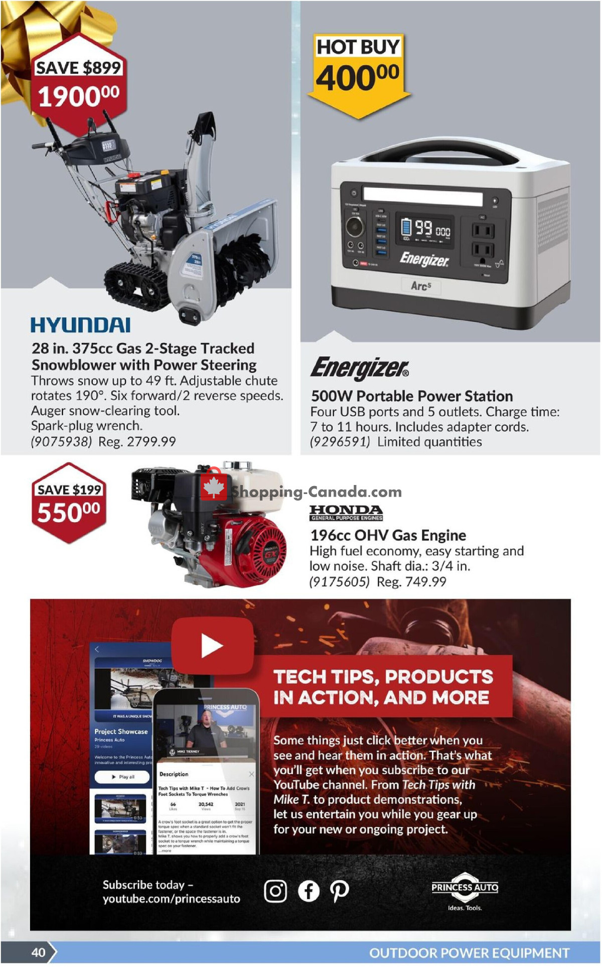 Princess Auto flyer from Tuesday December 17, 2024 to Sunday December 29, 2024 - page 45