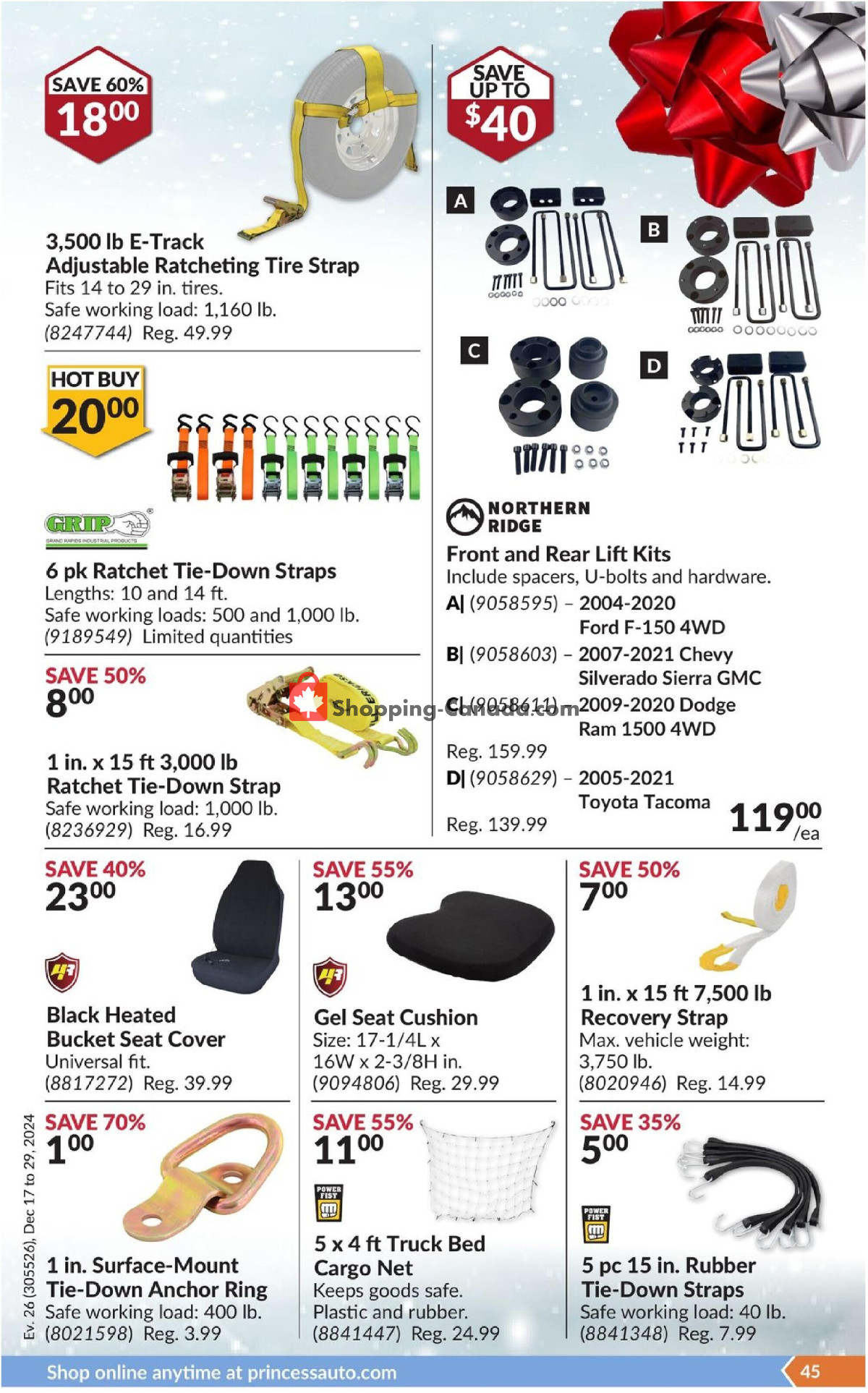 Princess Auto flyer from Tuesday December 17, 2024 to Sunday December 29, 2024 - page 50