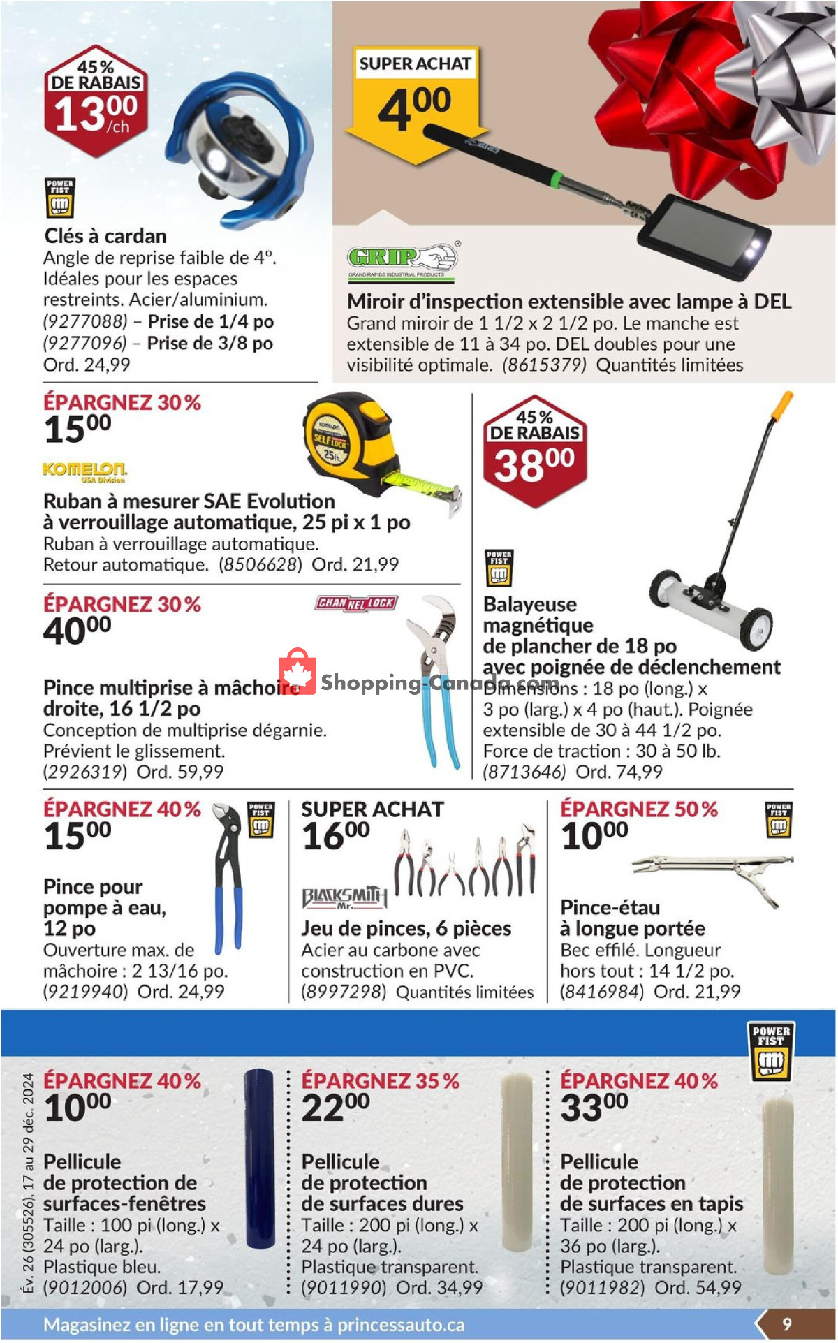 Princess Auto flyer from Tuesday December 17, 2024 to Sunday December 29, 2024 - page 12