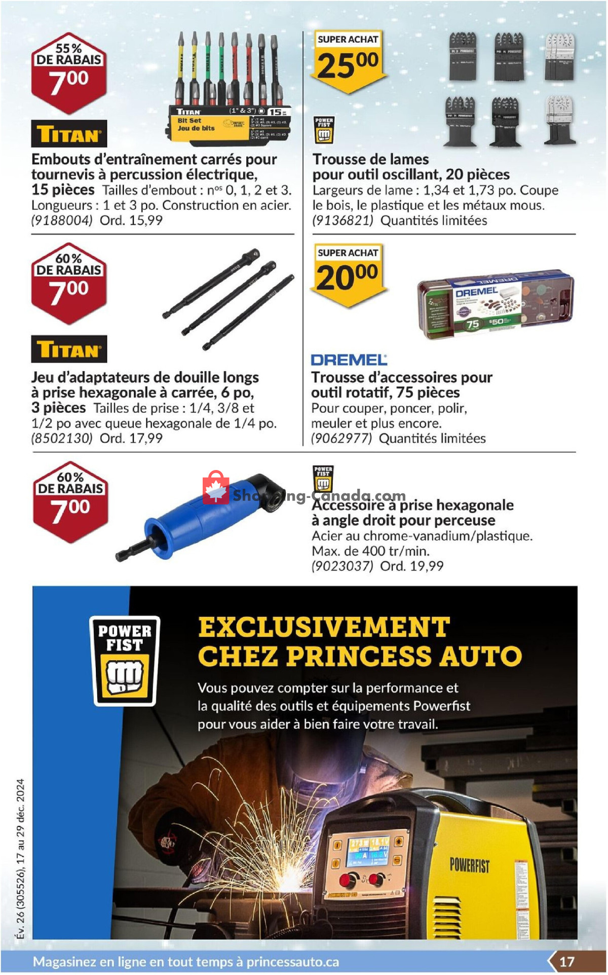 Princess Auto flyer from Tuesday December 17, 2024 to Sunday December 29, 2024 - page 20