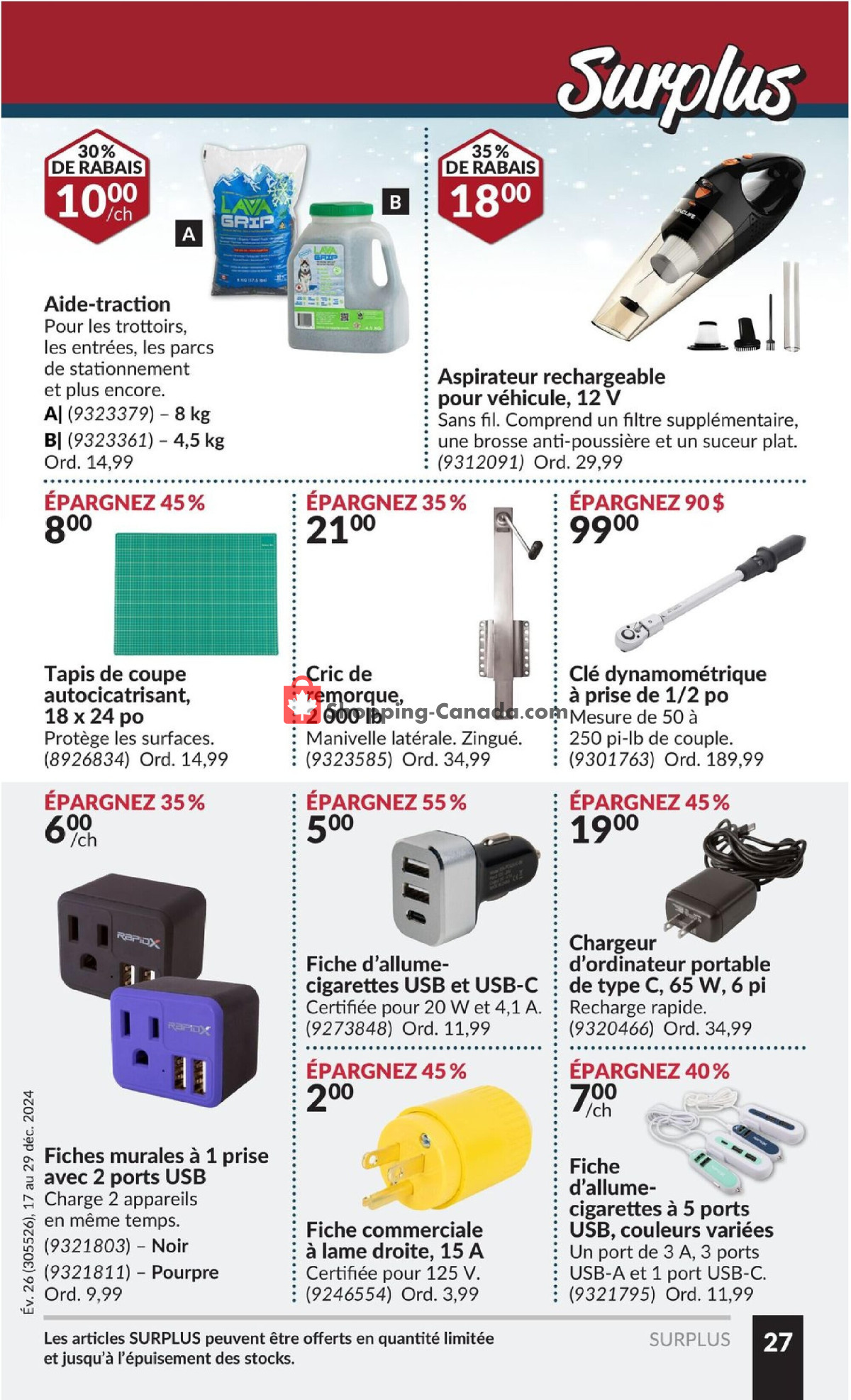 Princess Auto flyer from Tuesday December 17, 2024 to Sunday December 29, 2024 - page 30