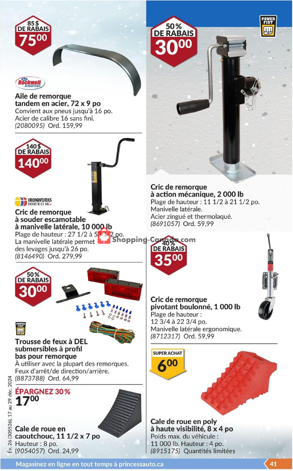 Princess Auto flyer from Tuesday December 17, 2024 to Sunday December 29, 2024 - page 44