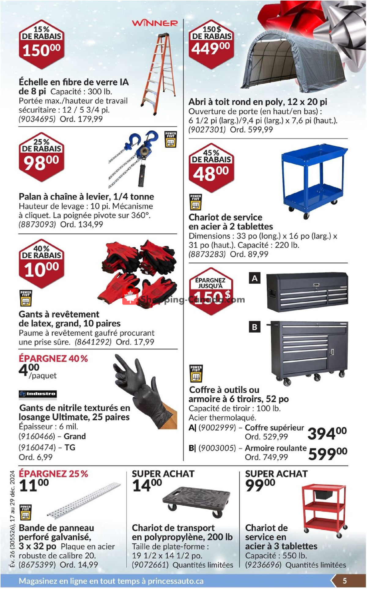 Princess Auto flyer from Tuesday December 17, 2024 to Sunday December 29, 2024 - page 8