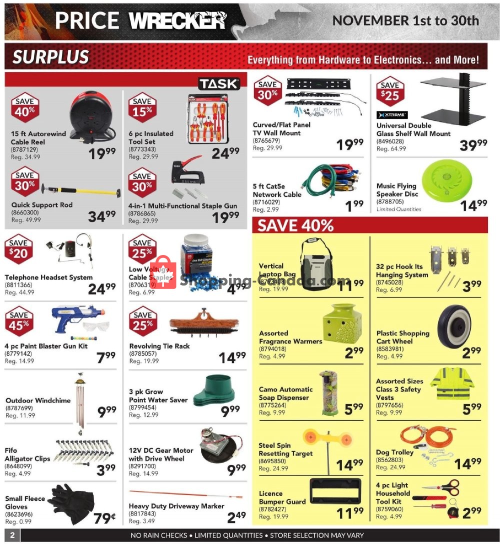 Princess Auto flyer from Thursday November 1, 2018 to Friday November 30, 2018 - page 2