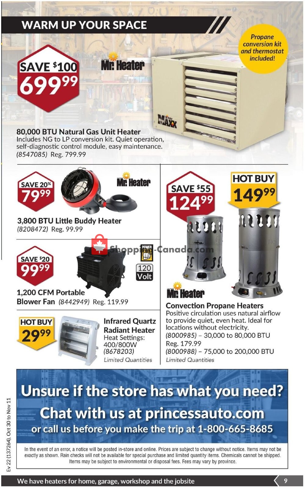 Princess Auto flyer from Tuesday October 30, 2018 to Sunday November 11, 2018 - page 10