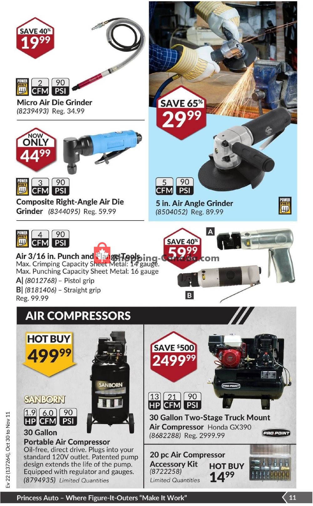 Princess Auto flyer from Tuesday October 30, 2018 to Sunday November 11, 2018 - page 12