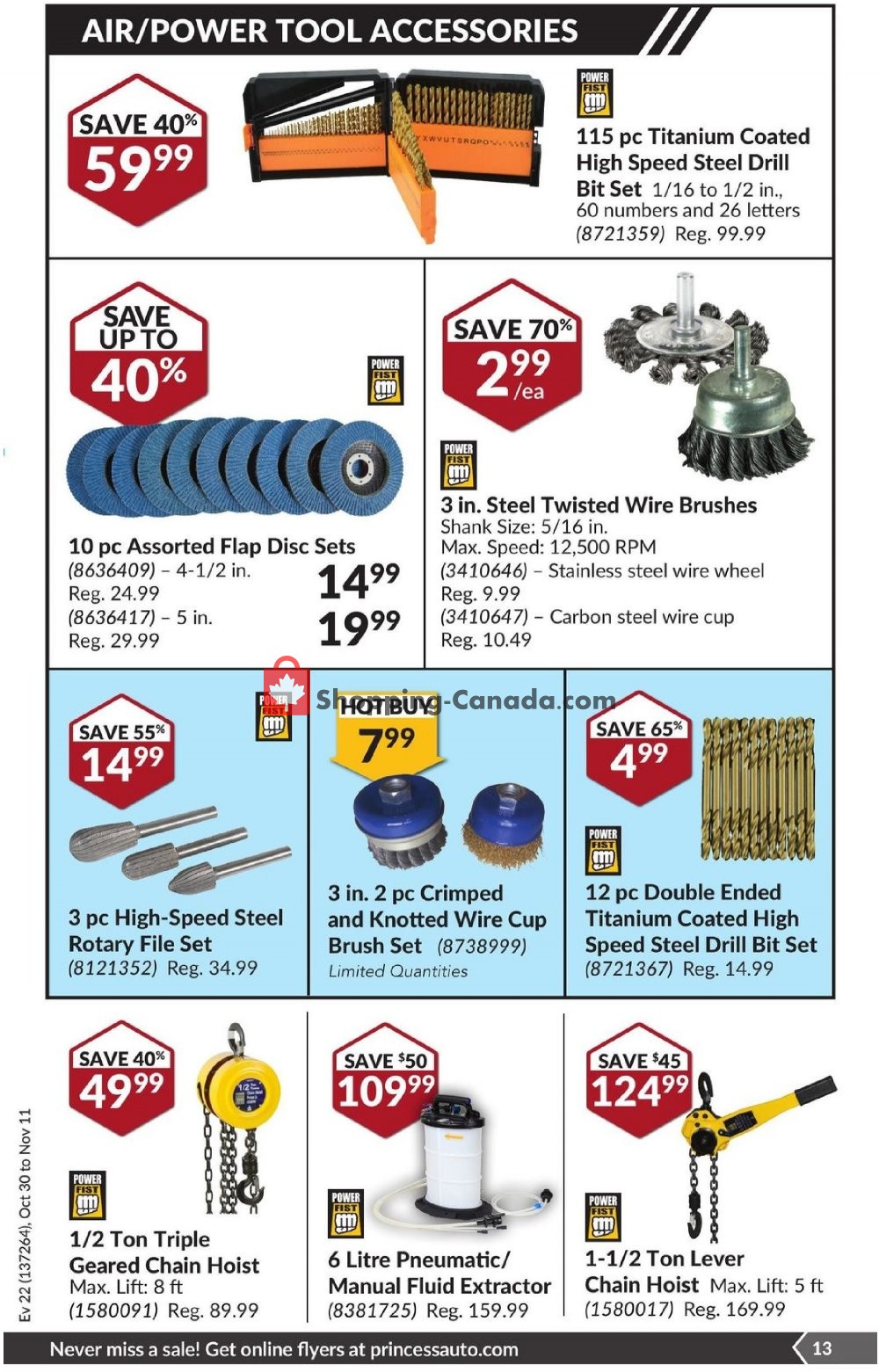 Princess Auto flyer from Tuesday October 30, 2018 to Sunday November 11, 2018 - page 14