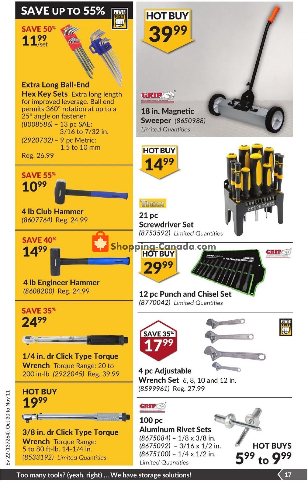 Princess Auto flyer from Tuesday October 30, 2018 to Sunday November 11, 2018 - page 18
