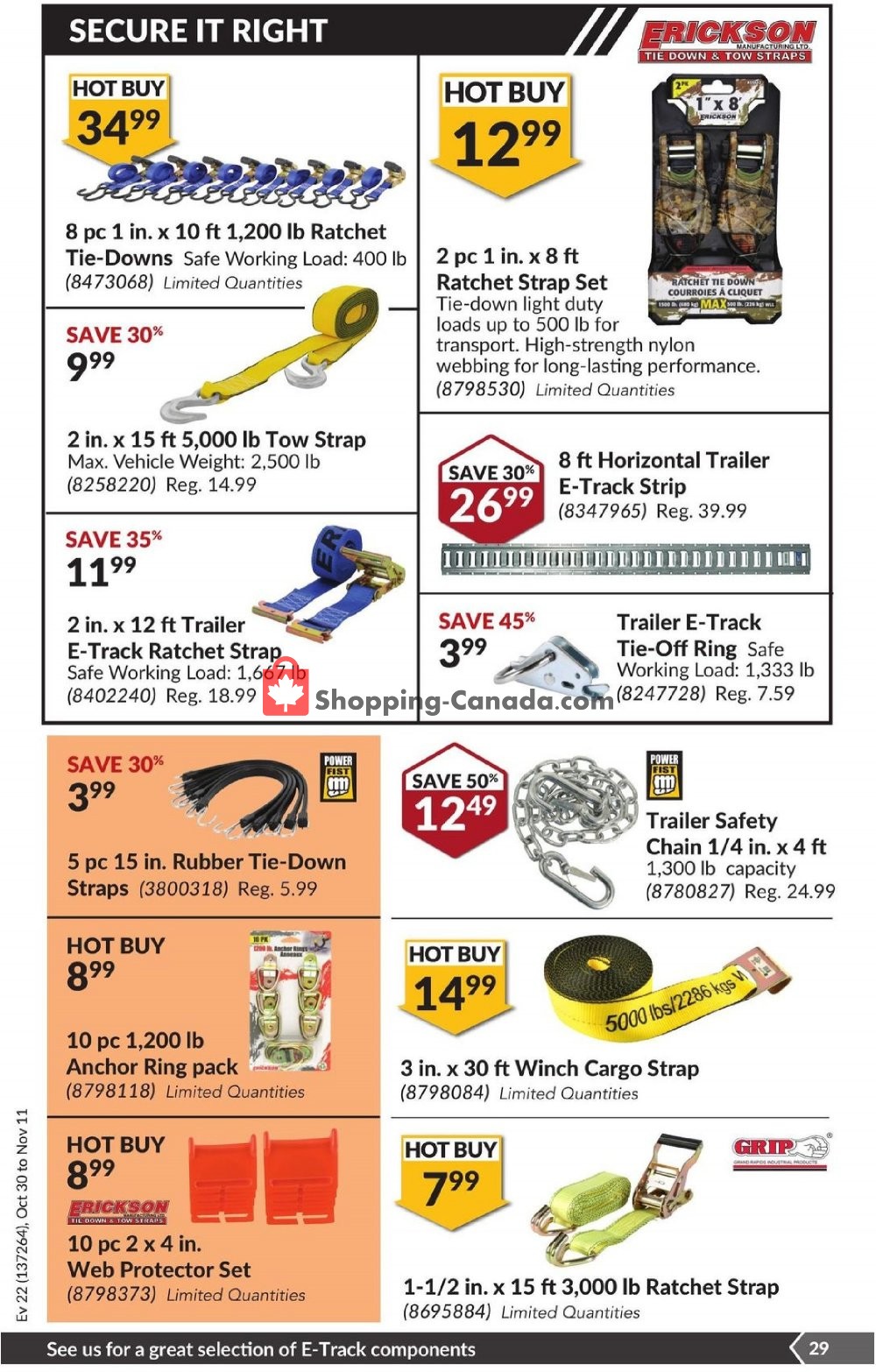Princess Auto flyer from Tuesday October 30, 2018 to Sunday November 11, 2018 - page 30