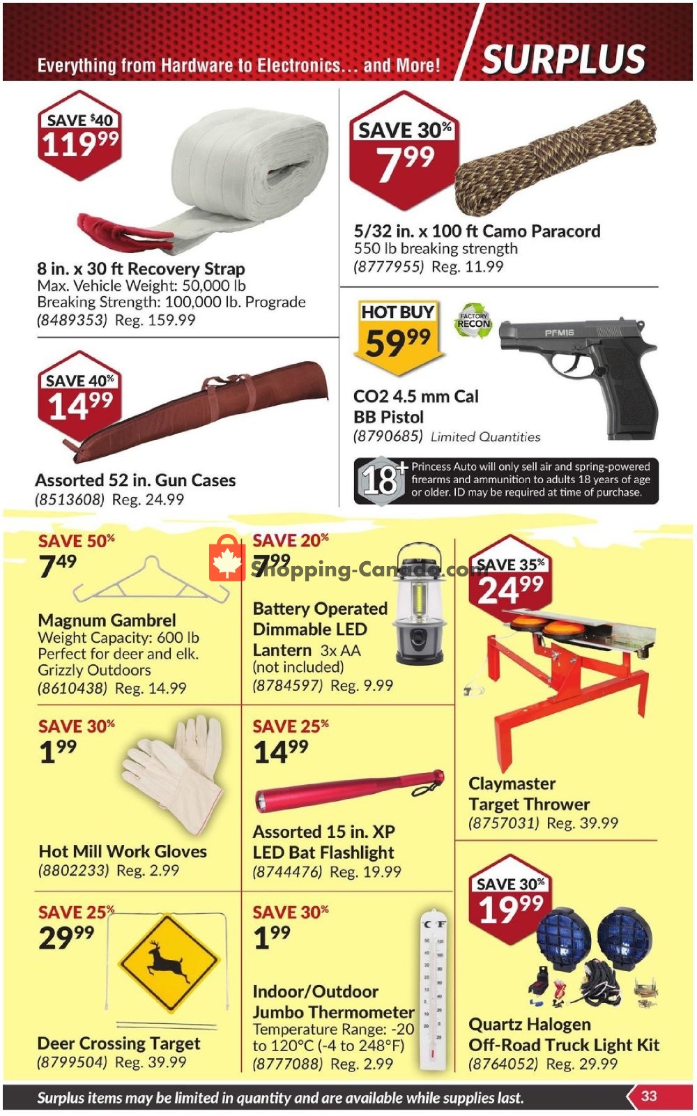 Princess Auto flyer from Tuesday October 30, 2018 to Sunday November 11, 2018 - page 34