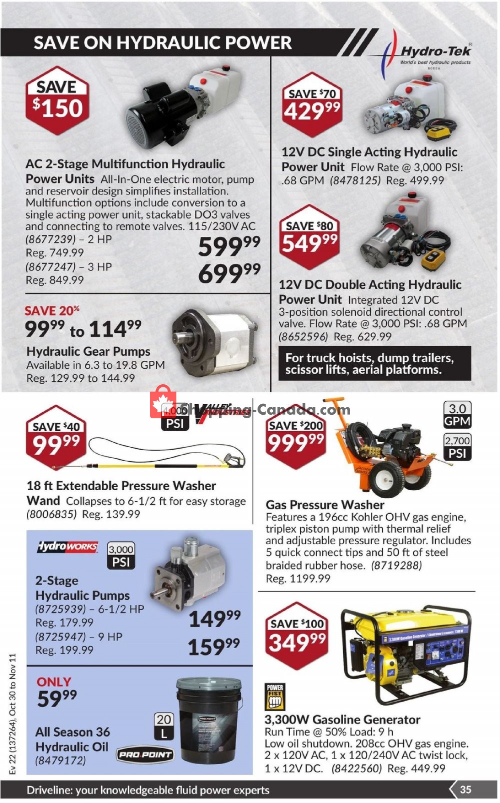 Princess Auto flyer from Tuesday October 30, 2018 to Sunday November 11, 2018 - page 36