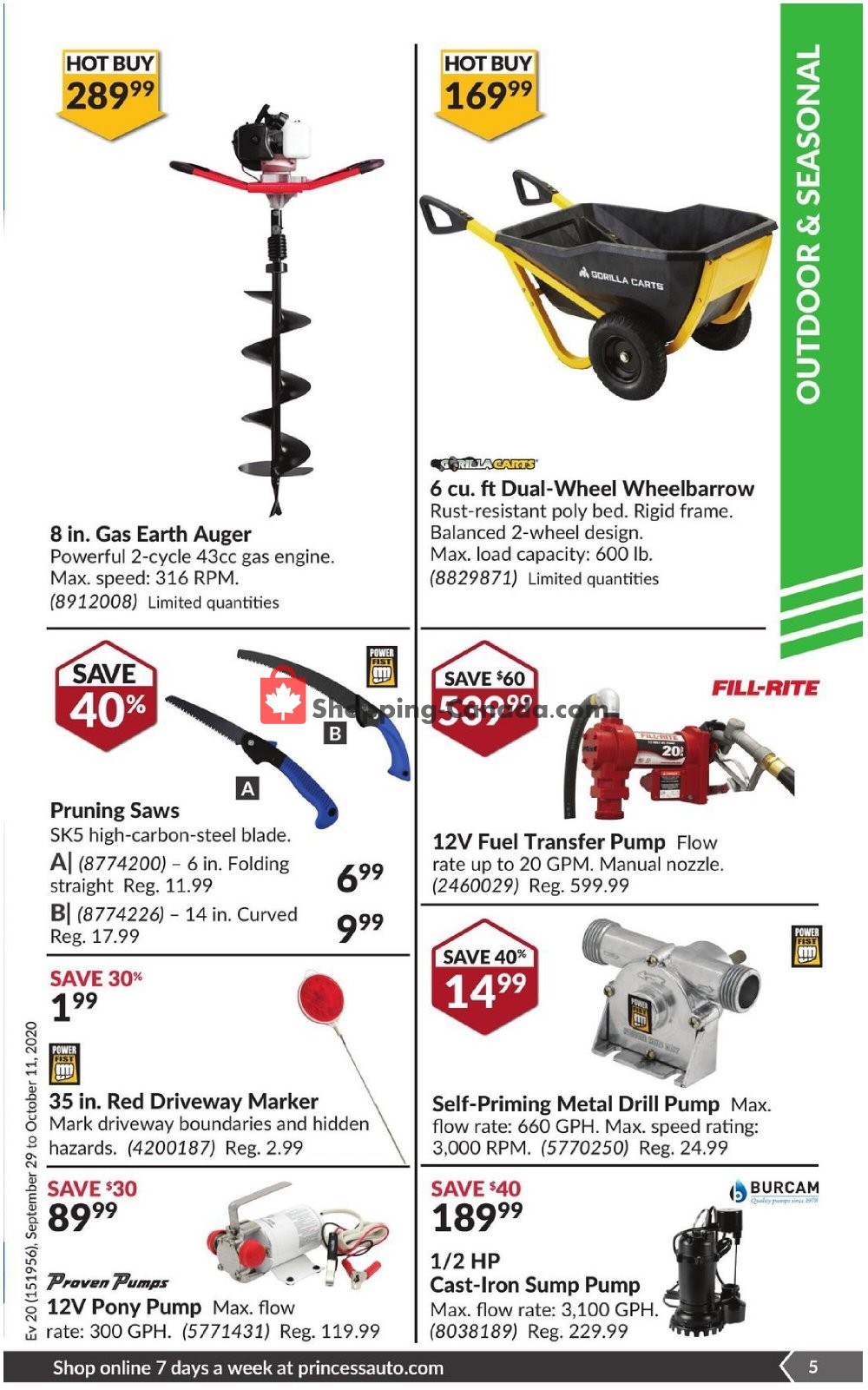 Princess Auto flyer from Tuesday September 29, 2020 to Wednesday November 11, 2020 - page 11